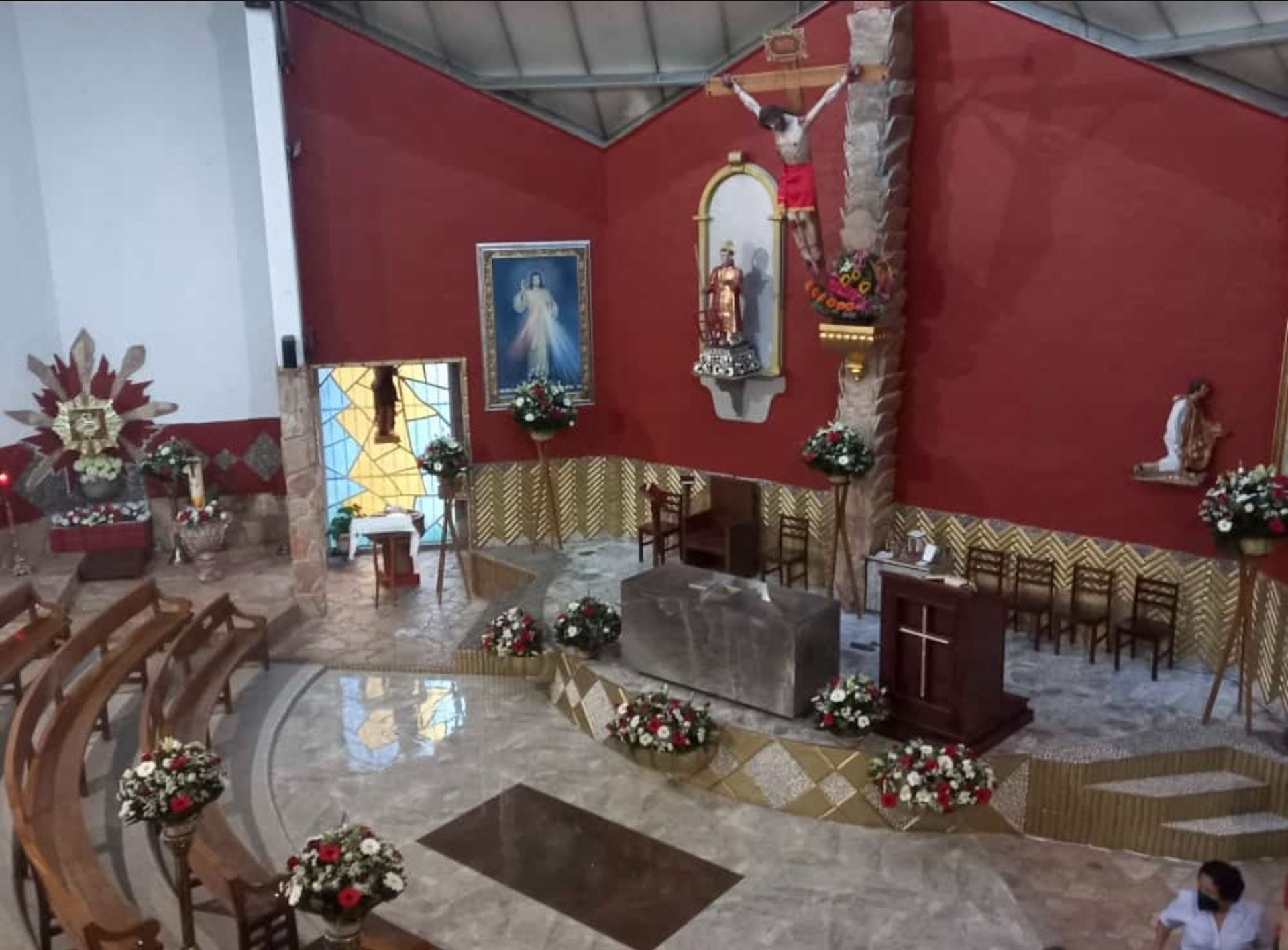 black blue and yellow textile