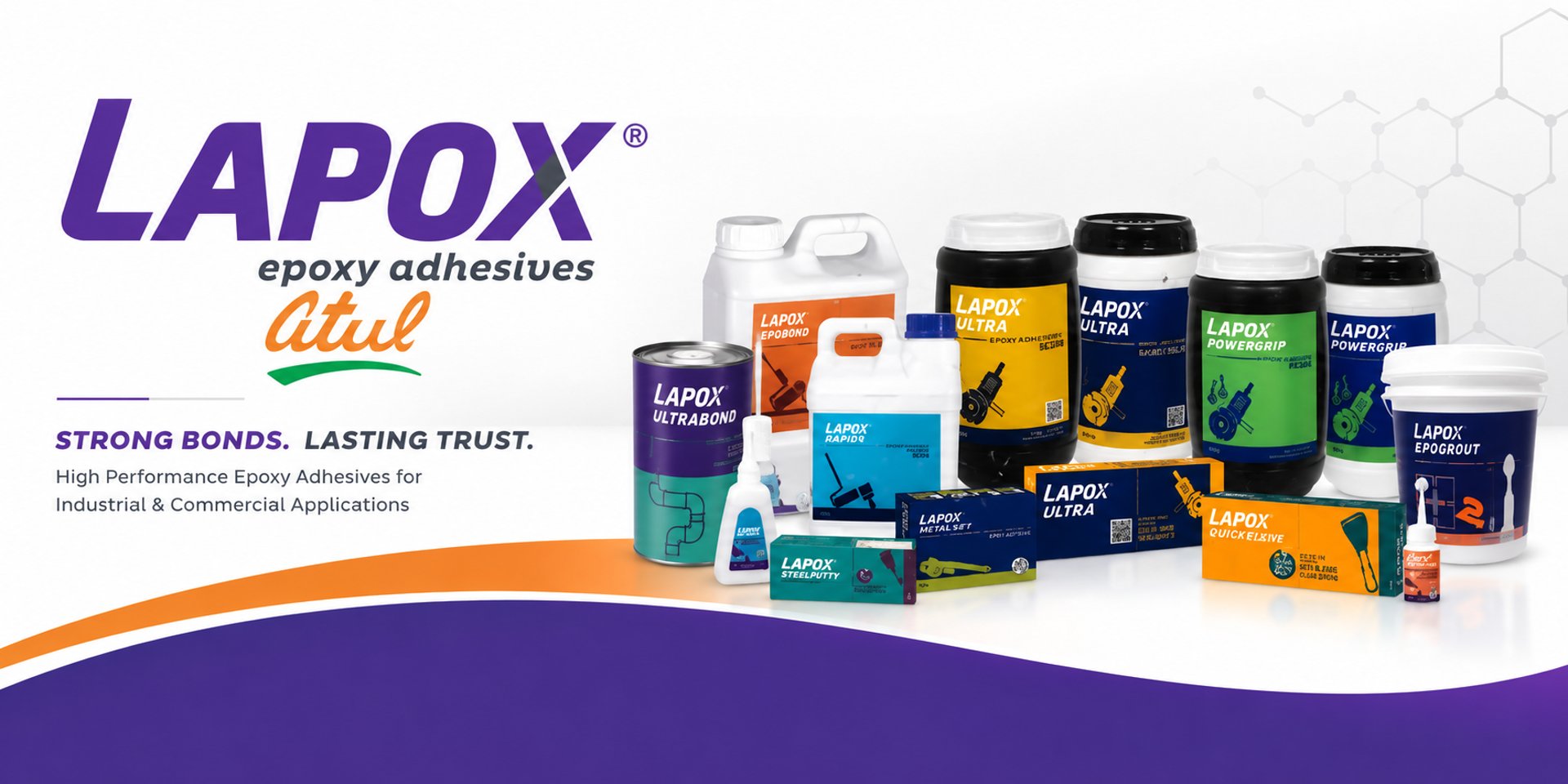 Lapox epoxy adhesives and glue