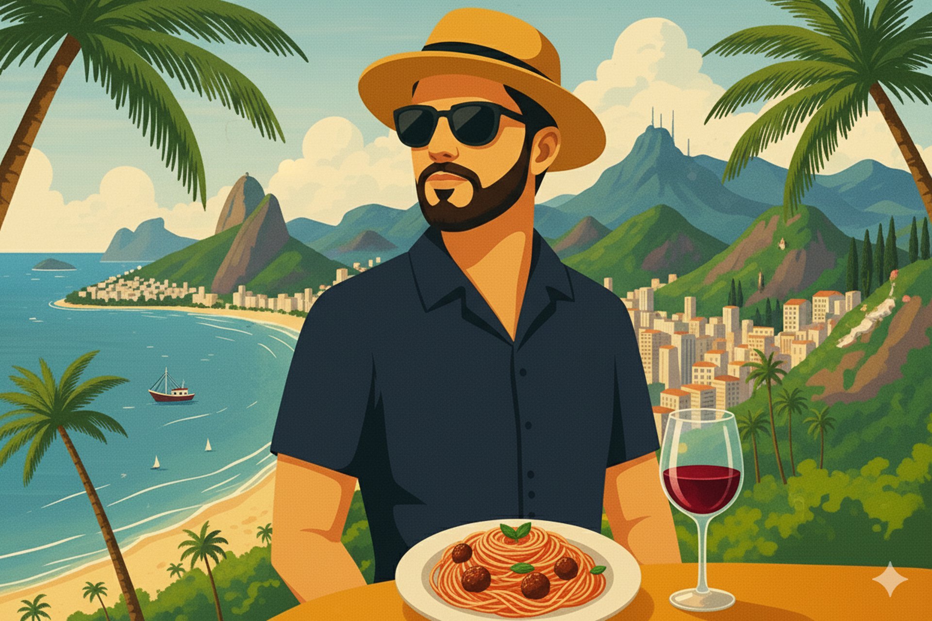 an abstract photo of a curved building with a blue sky in the background