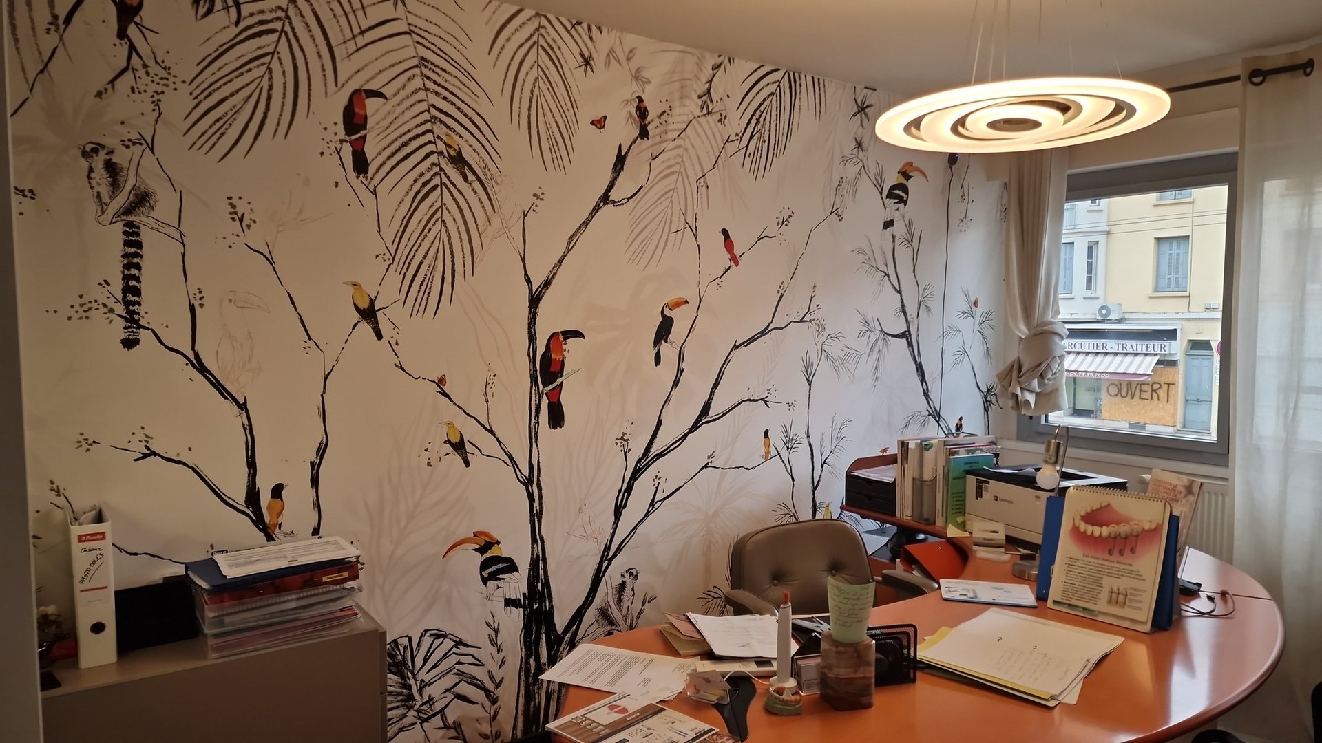 black and brown leather padded tub sofa