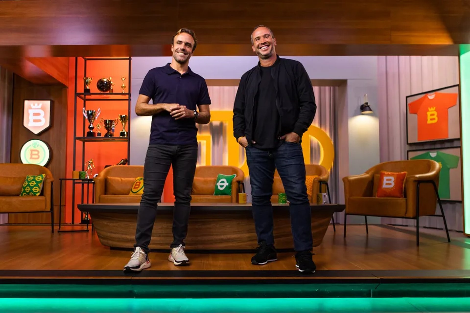 an abstract photo of a curved building with a blue sky in the background