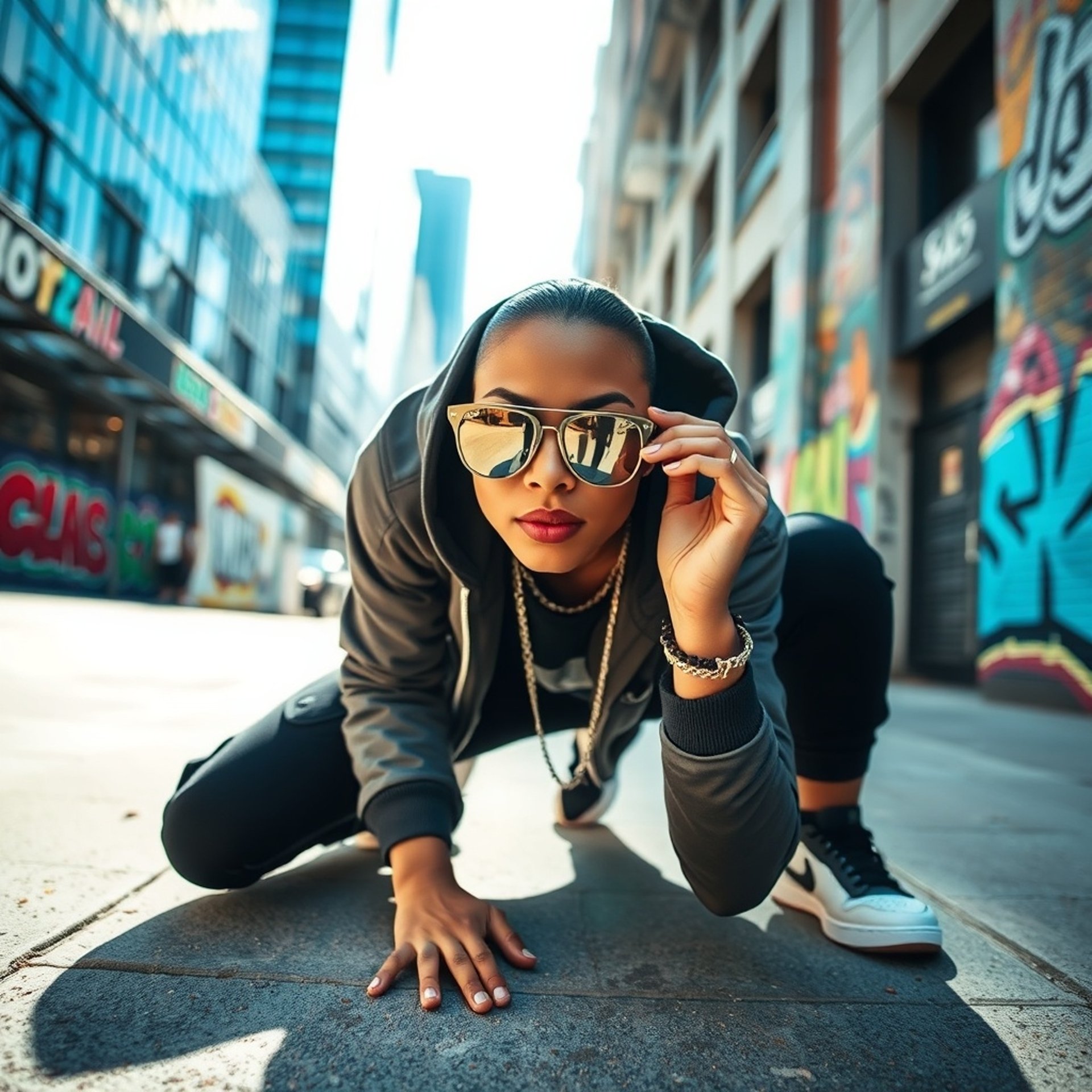 concrete road beside building