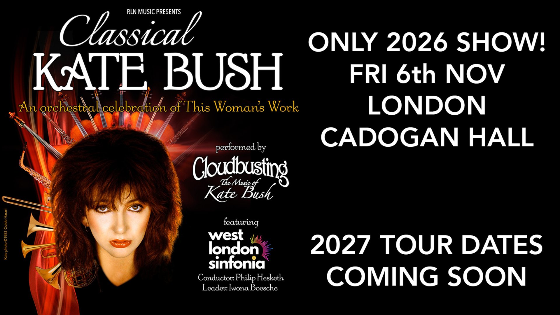 Link to 2026 Tour dates for CLOUDBUSTING - The music of KATE BUSH