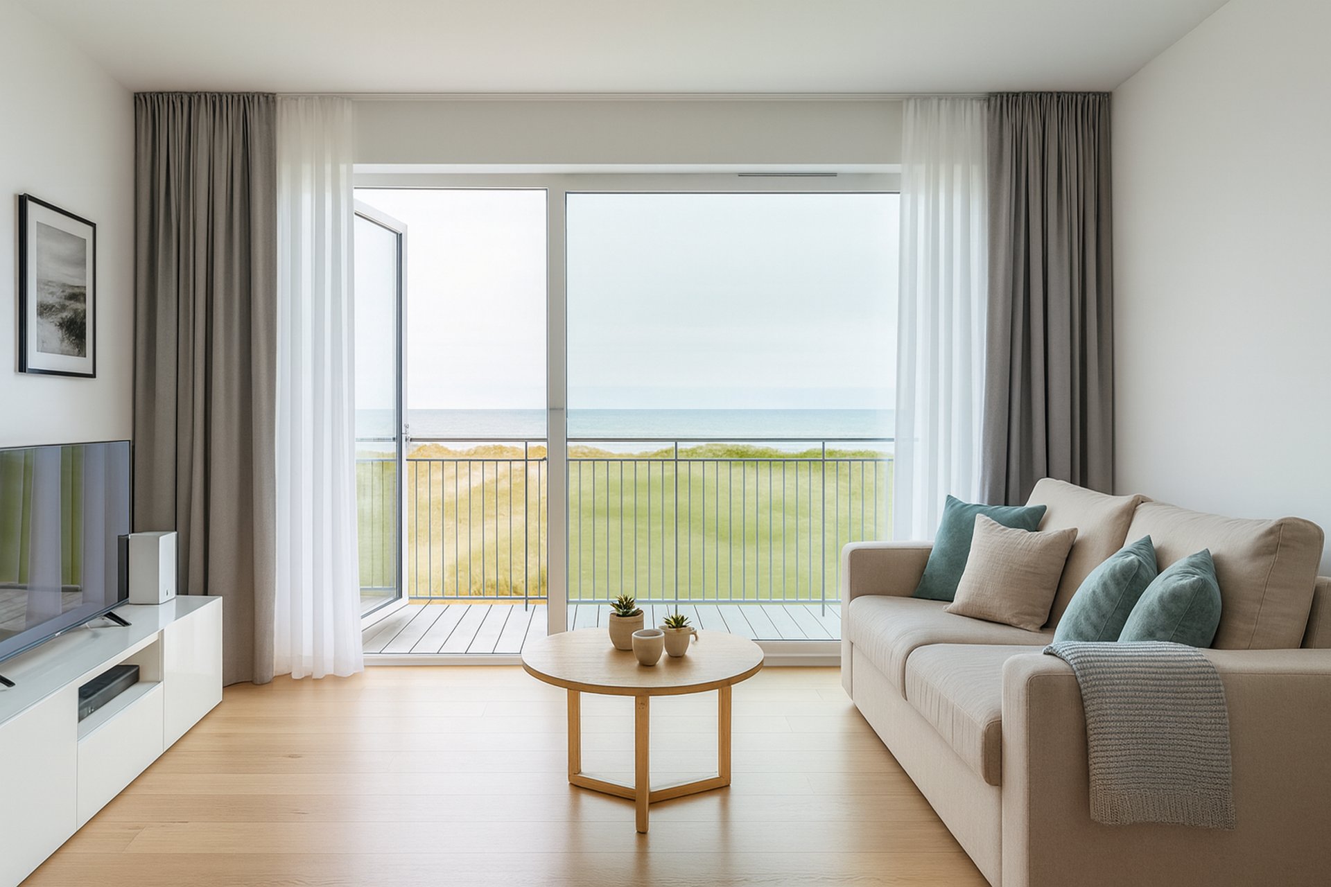 an abstract photo of a curved building with a blue sky in the background