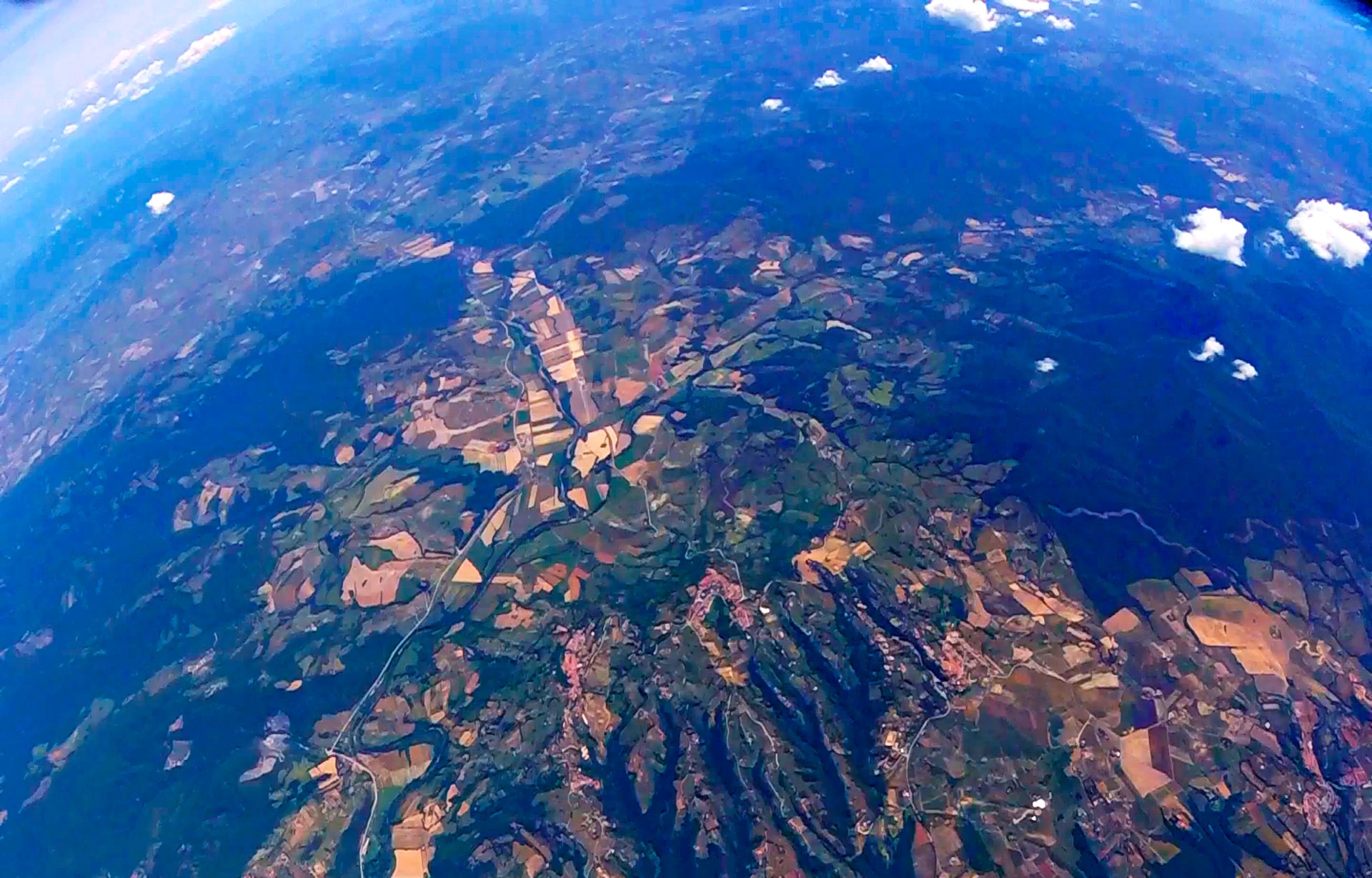 mountain range under blue sky