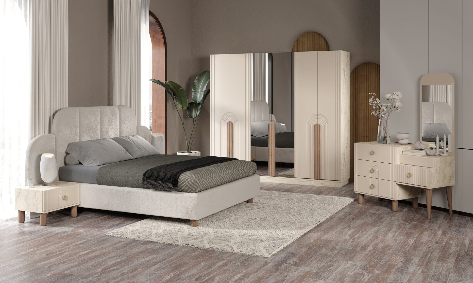 black and white bed linen