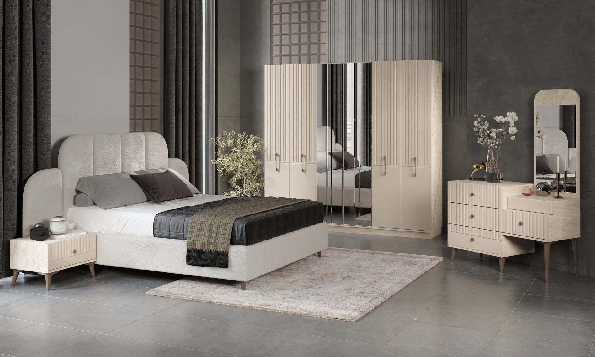 black and white bed linen