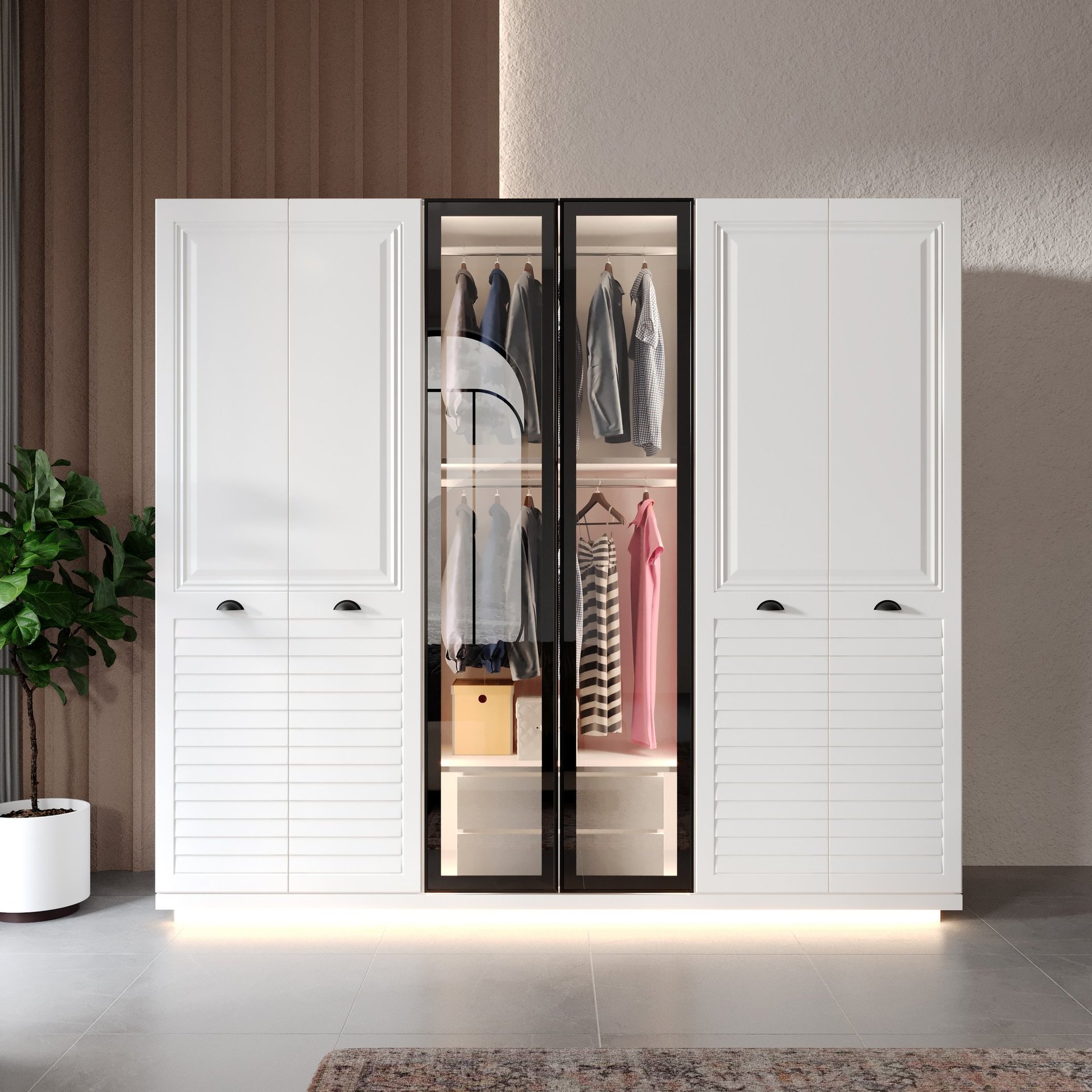 black and white bed linen