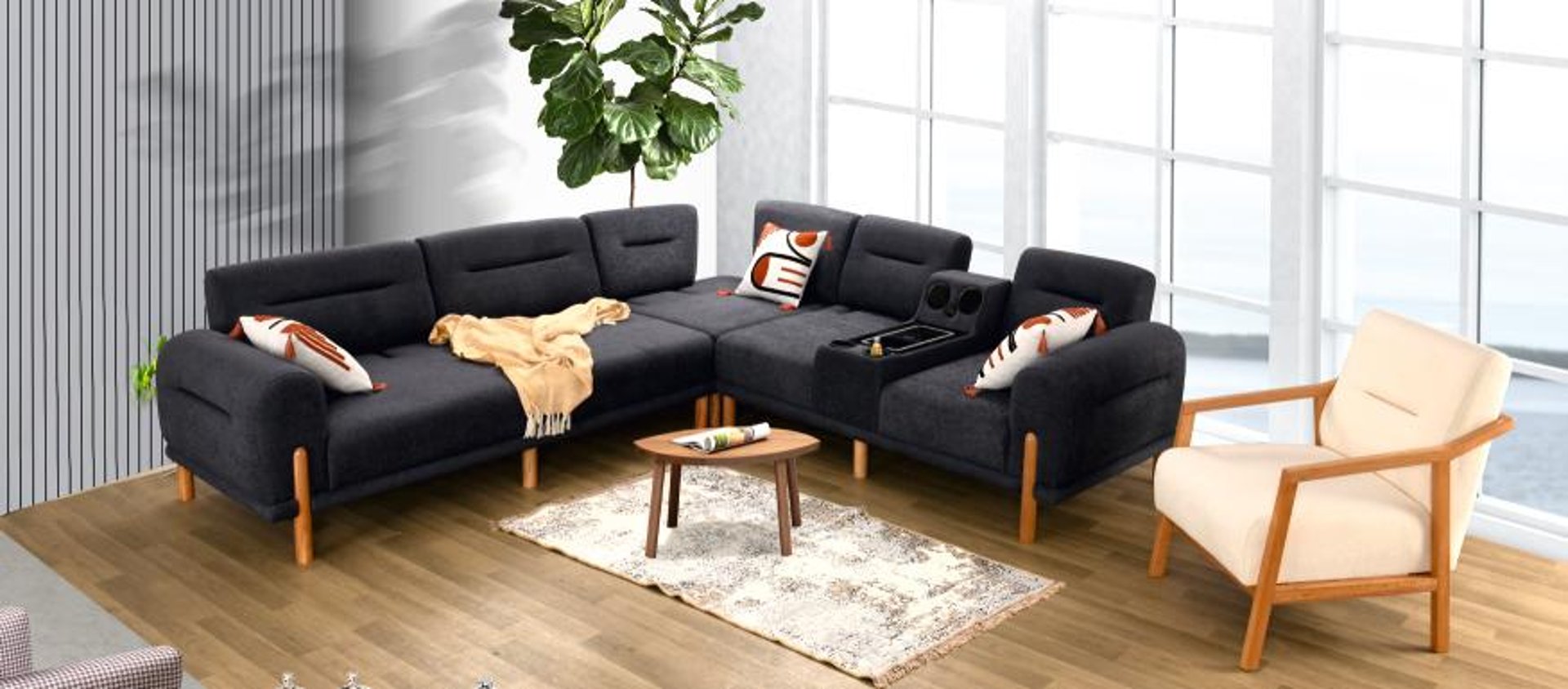 black and white bed linen