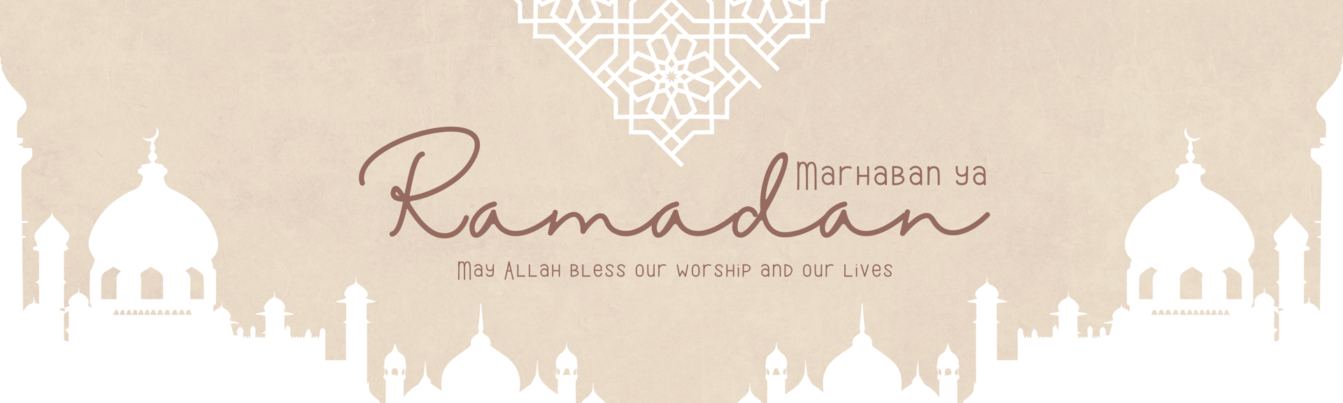 a banner about ramadan 