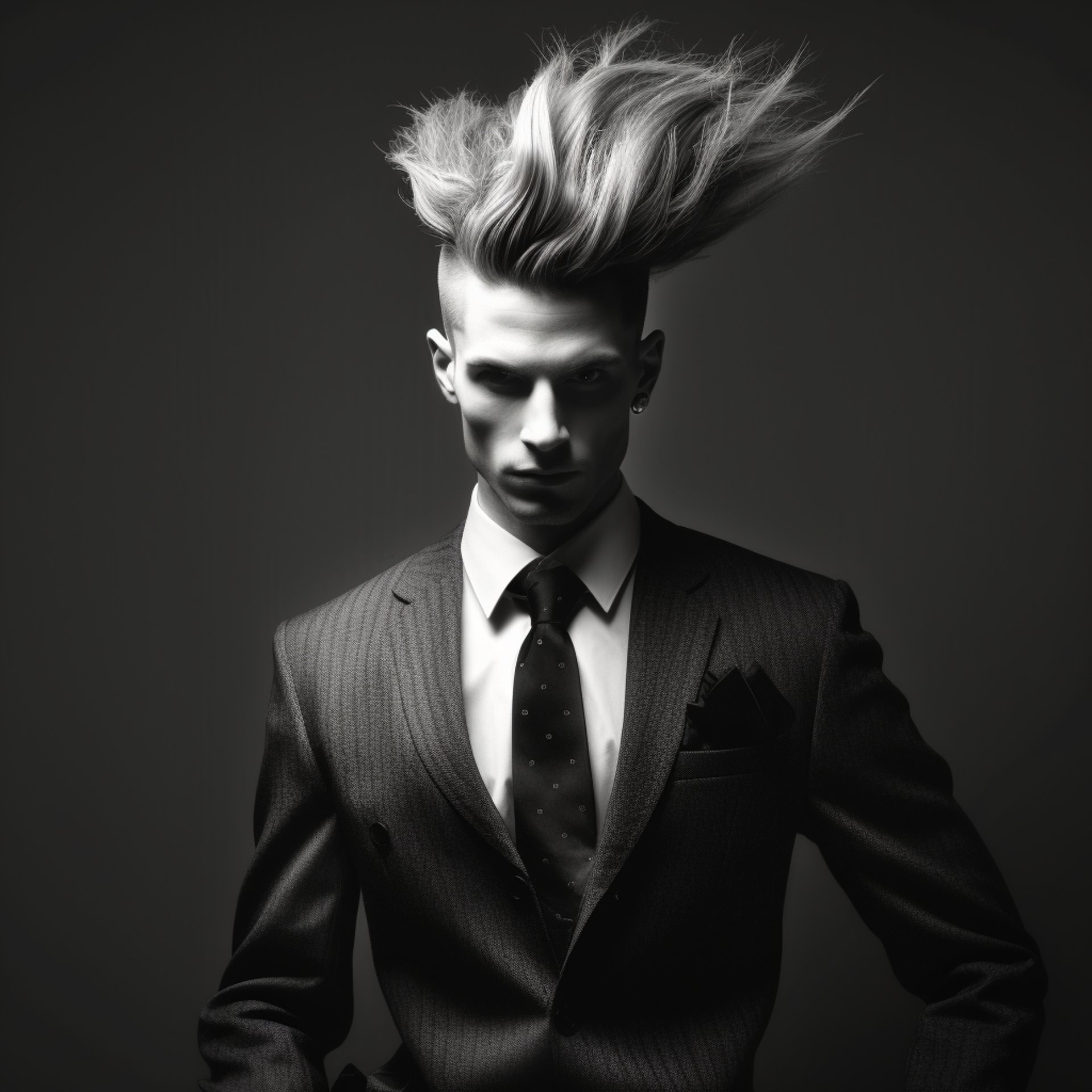 coiffure homme artistique, sur mesure 