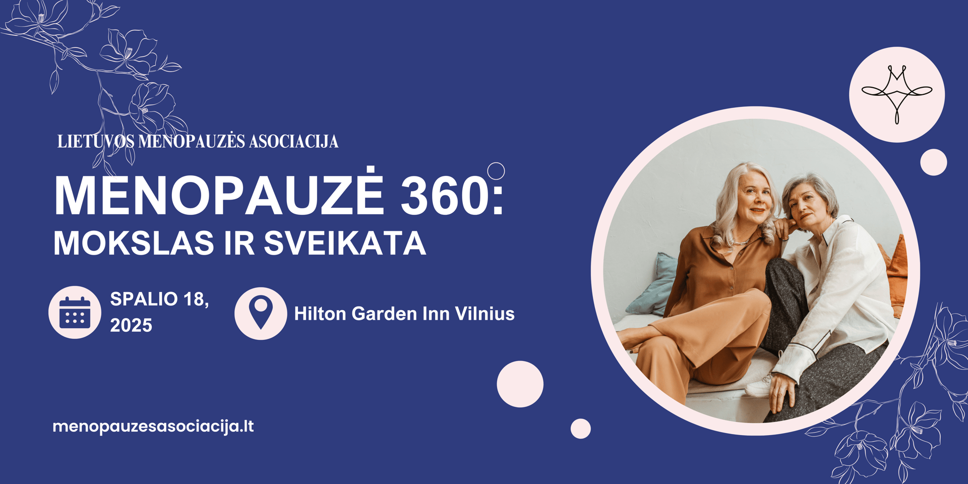 Lietuvos menopauzės asociacijos renginys konferencija spalio 18 d