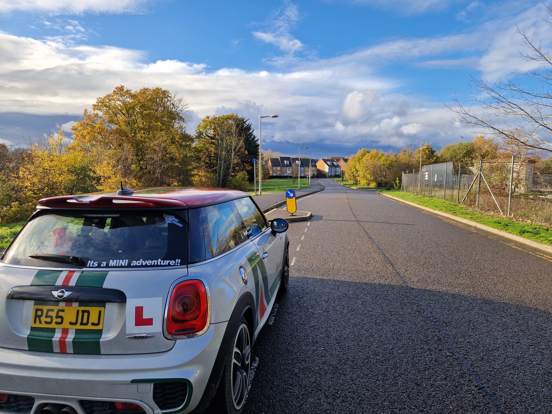 a car parked in a parking garage