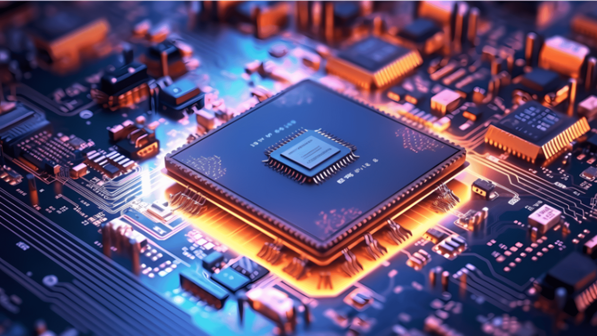 blue circuit board