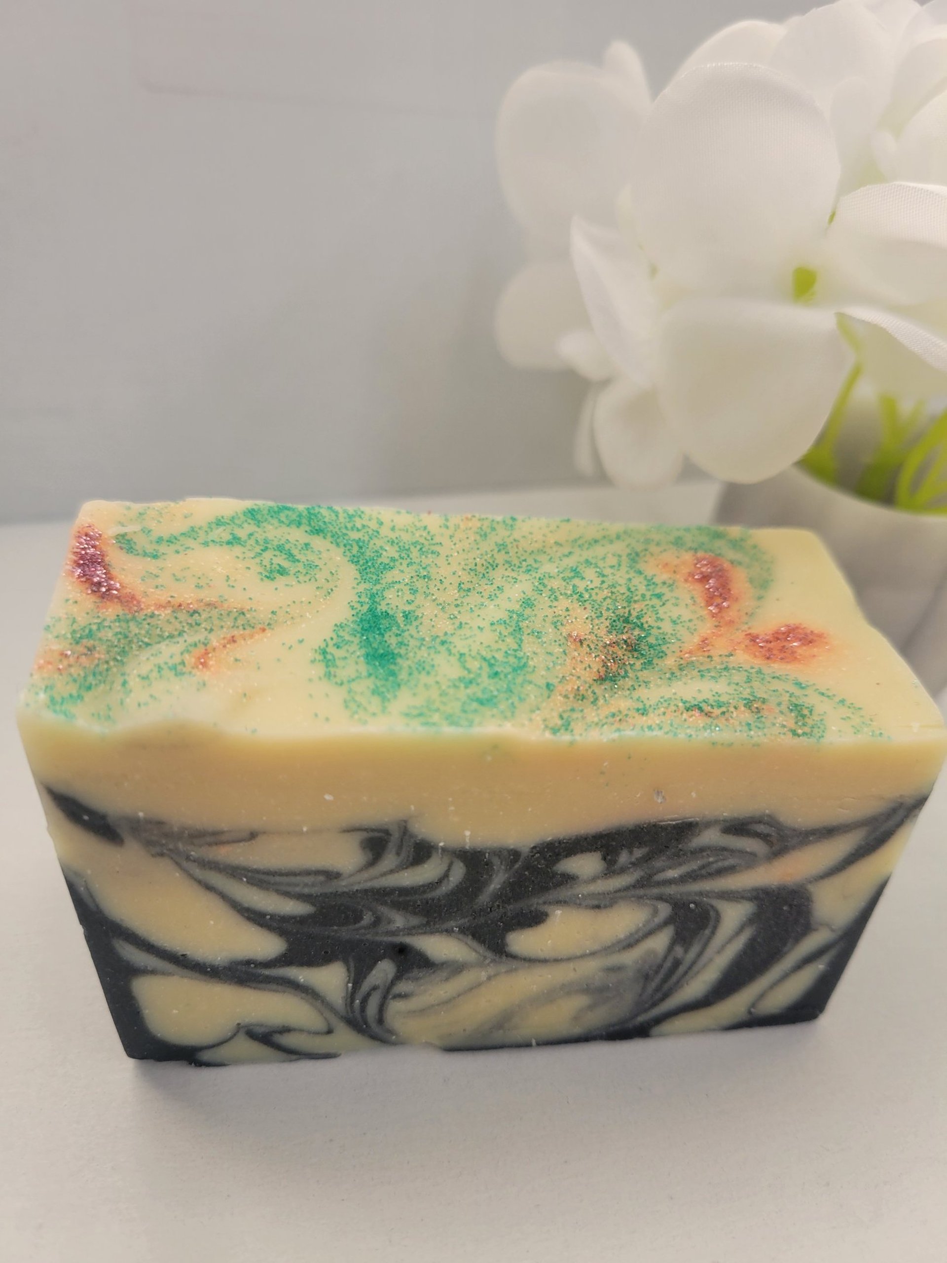 an abstract photo of a curved building with a blue sky in the background