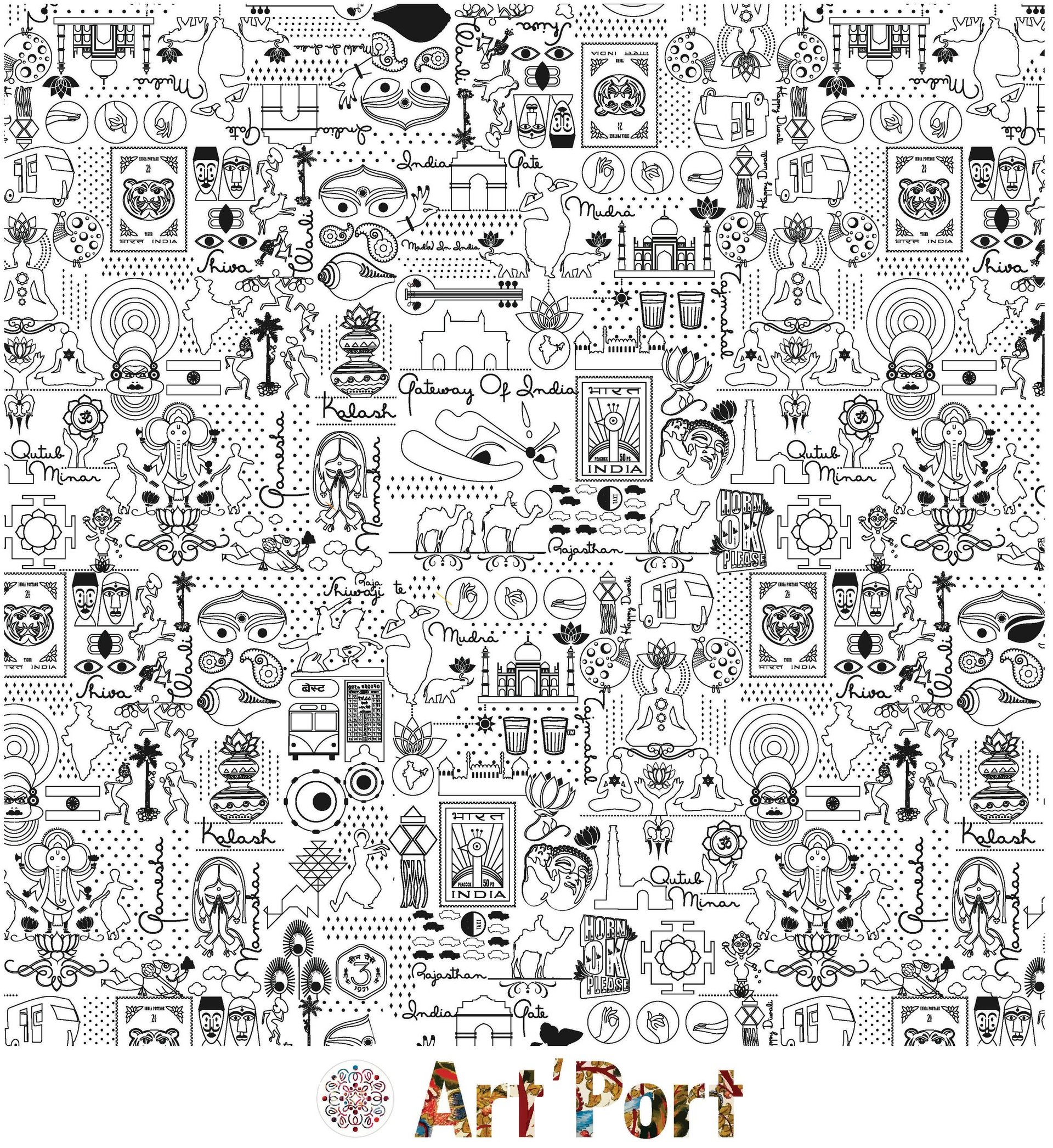 black and white bed linen