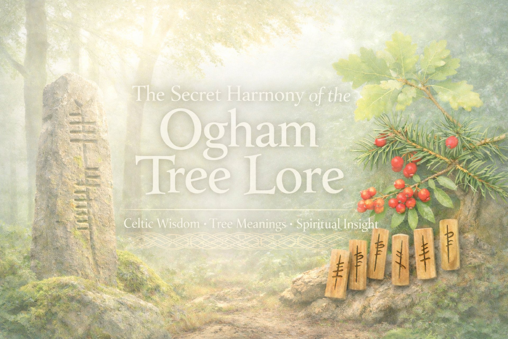 “The Secret Harmony of Ogham Tree Lore – Celtic tree symbolism and spiritual wisdom”