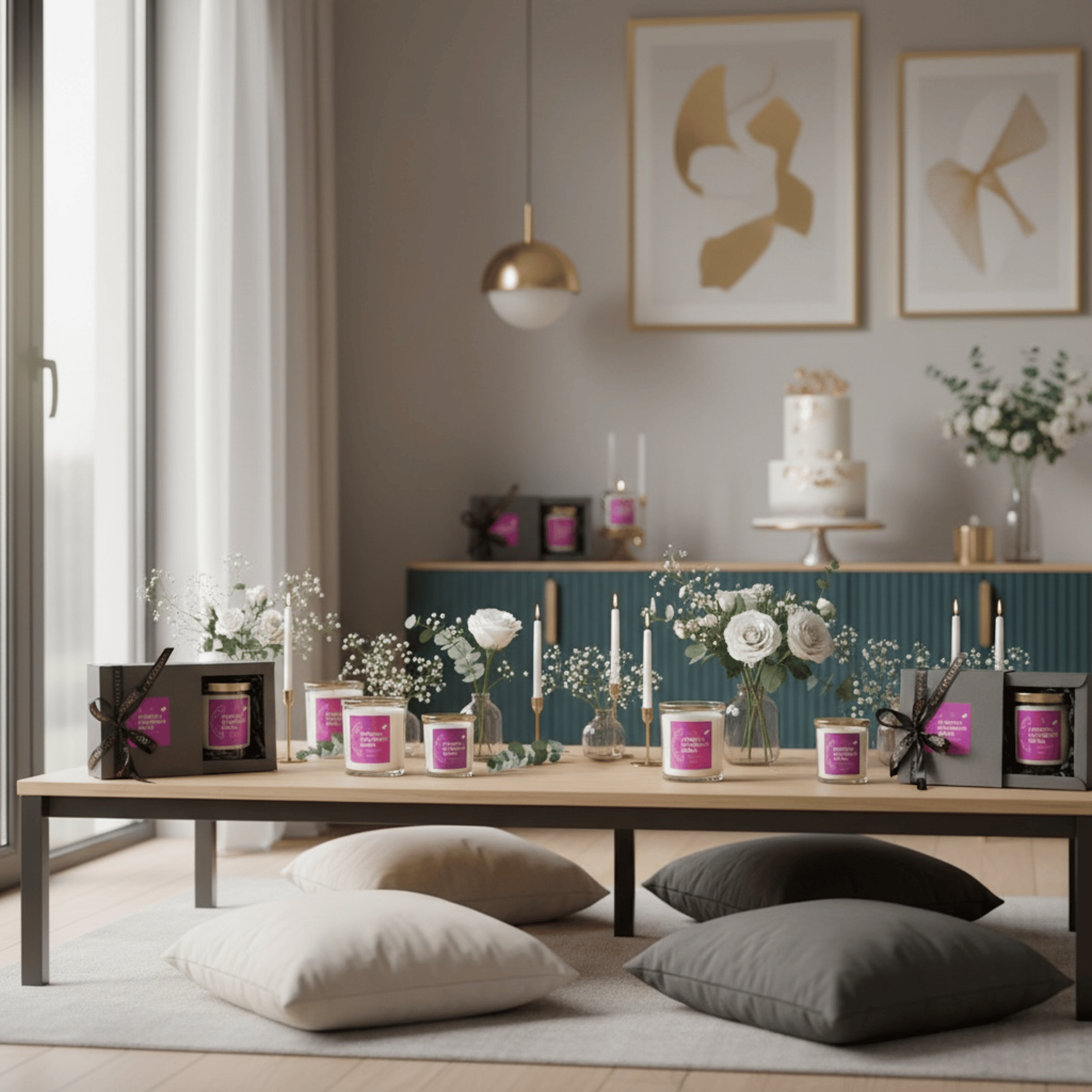 Woman in tiara blowing out candle on cake