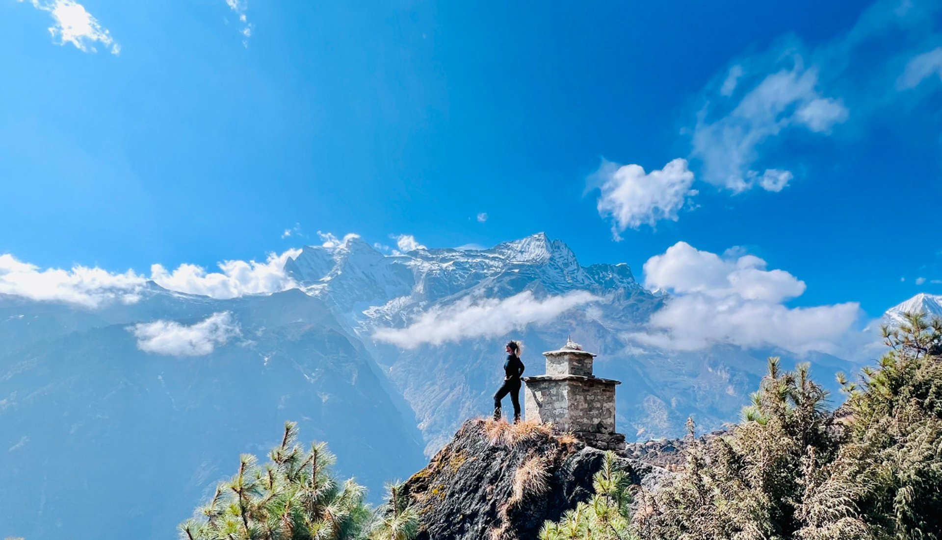 mountain range under blue sky