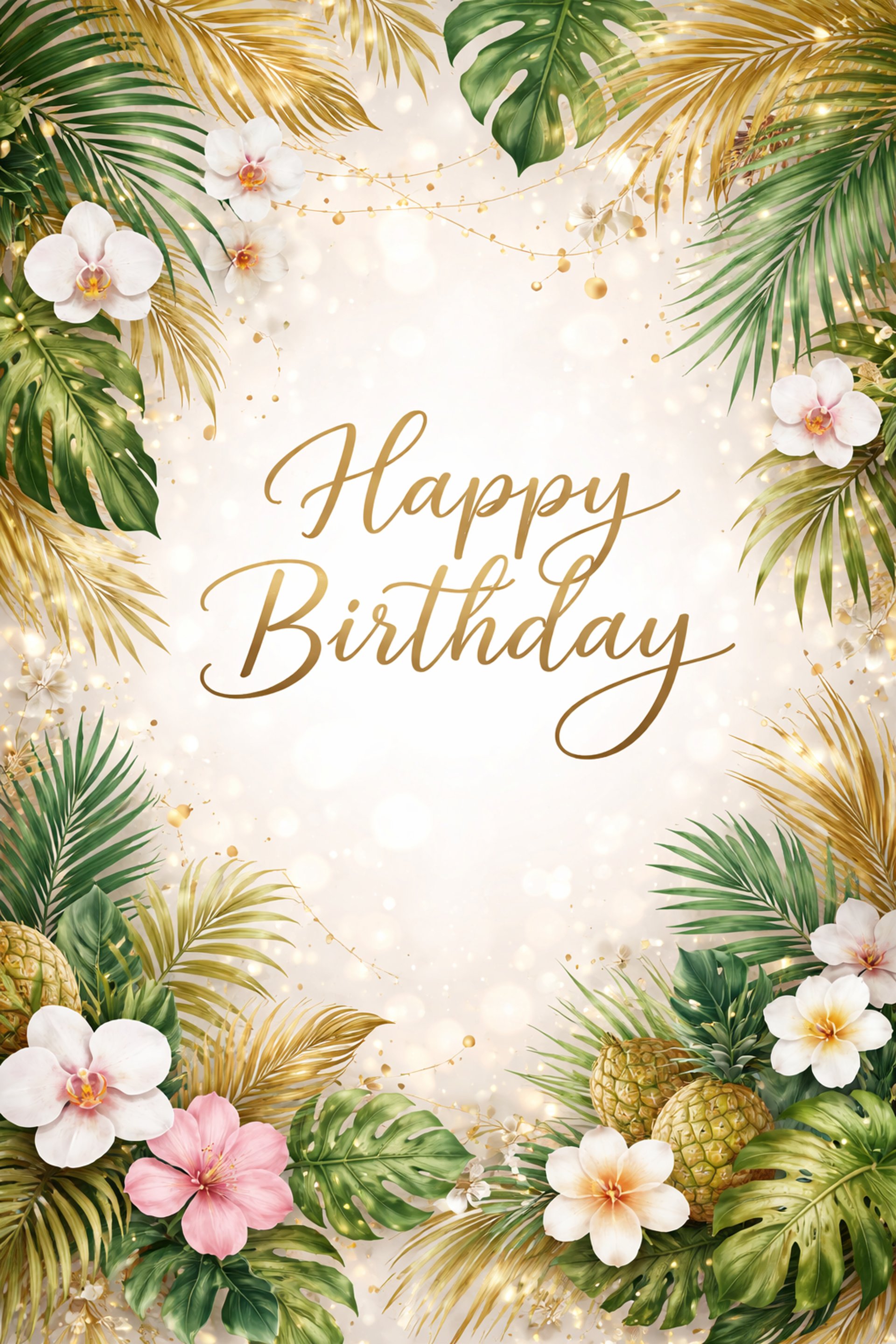 several pineapples at a party