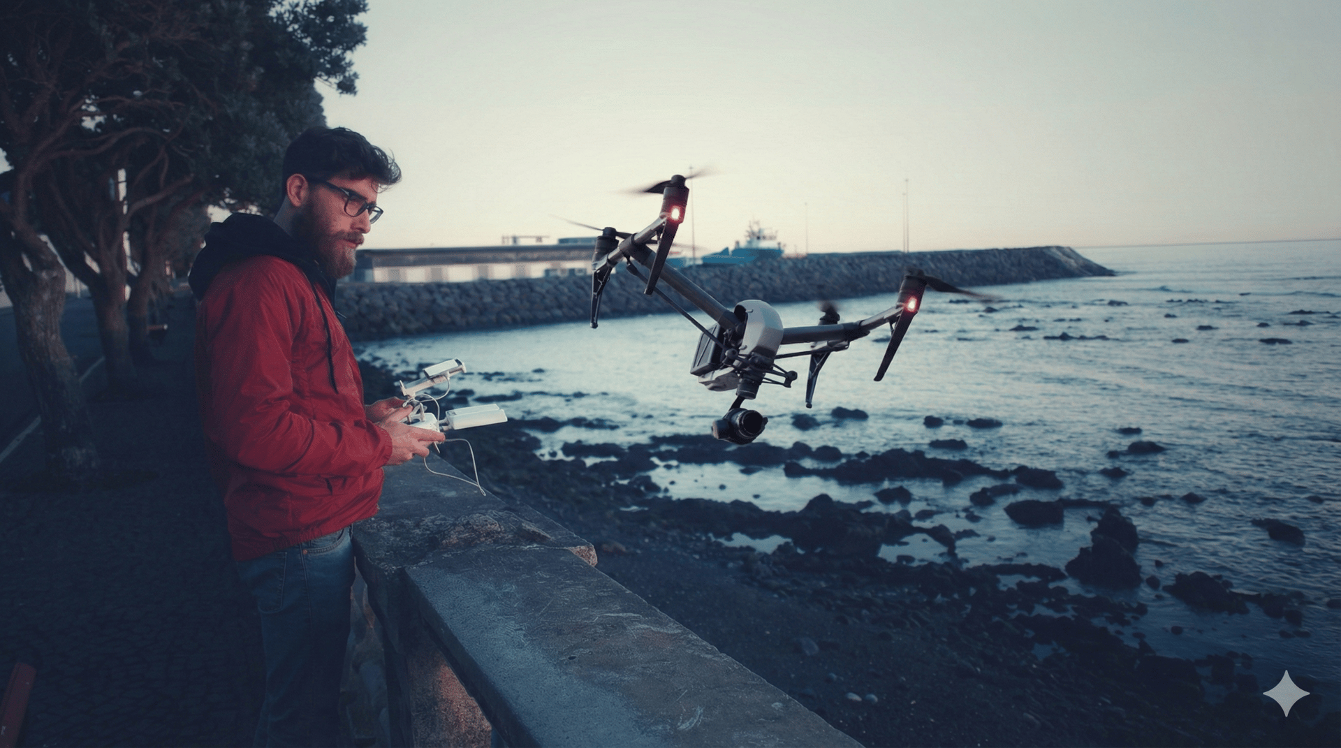black and gray camera tripod