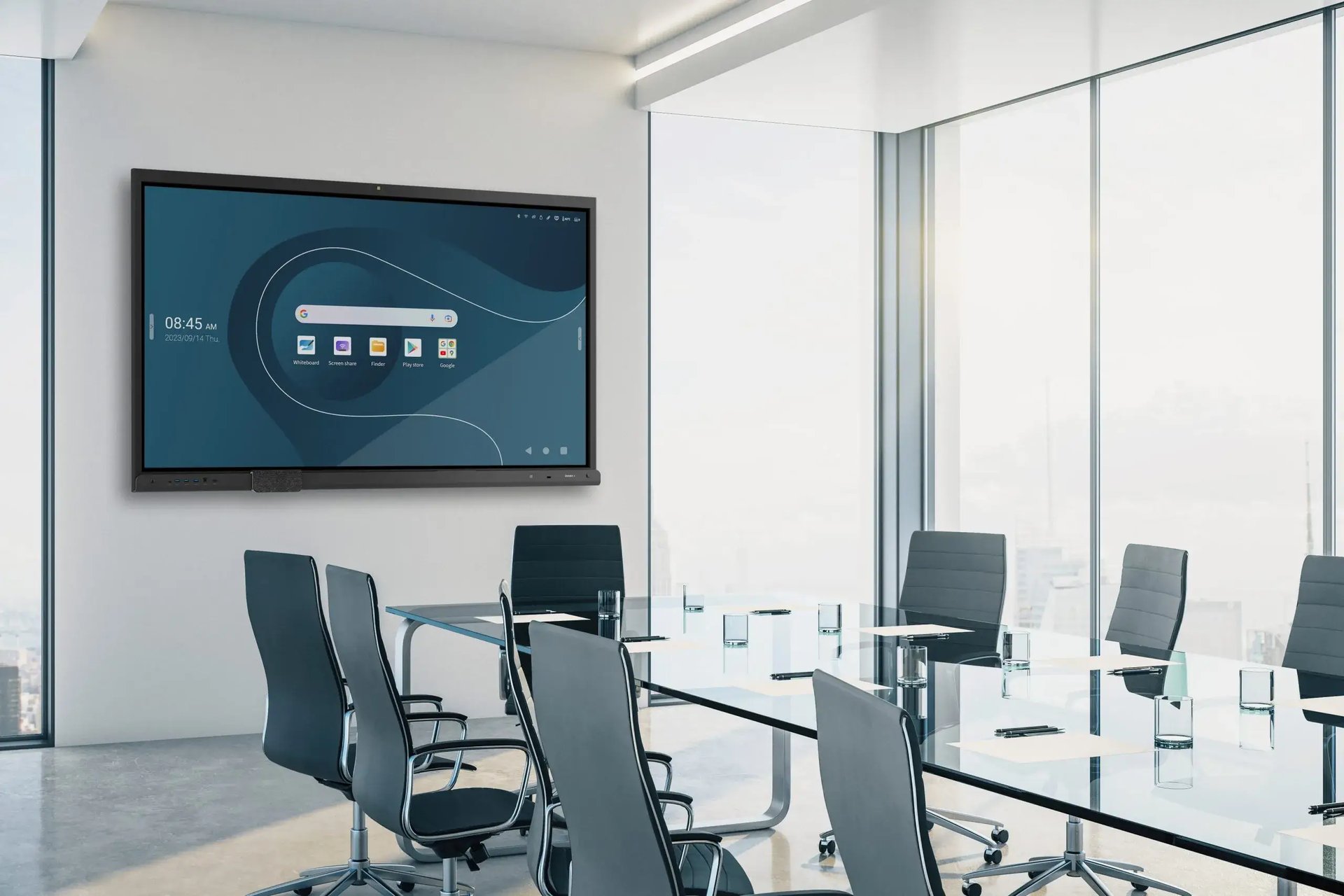 black flat screen computer monitor