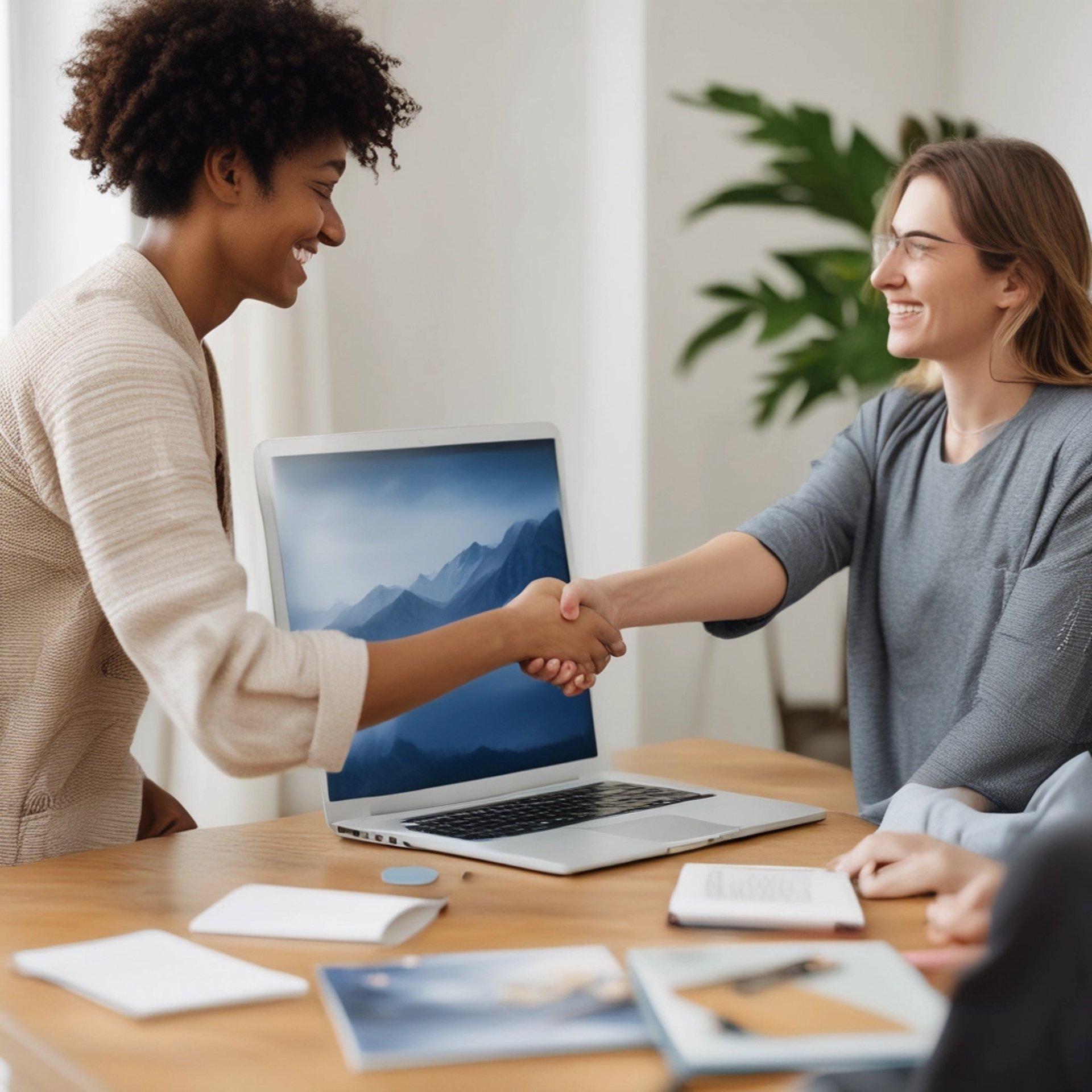 an abstract photo of a curved building with a blue sky in the background