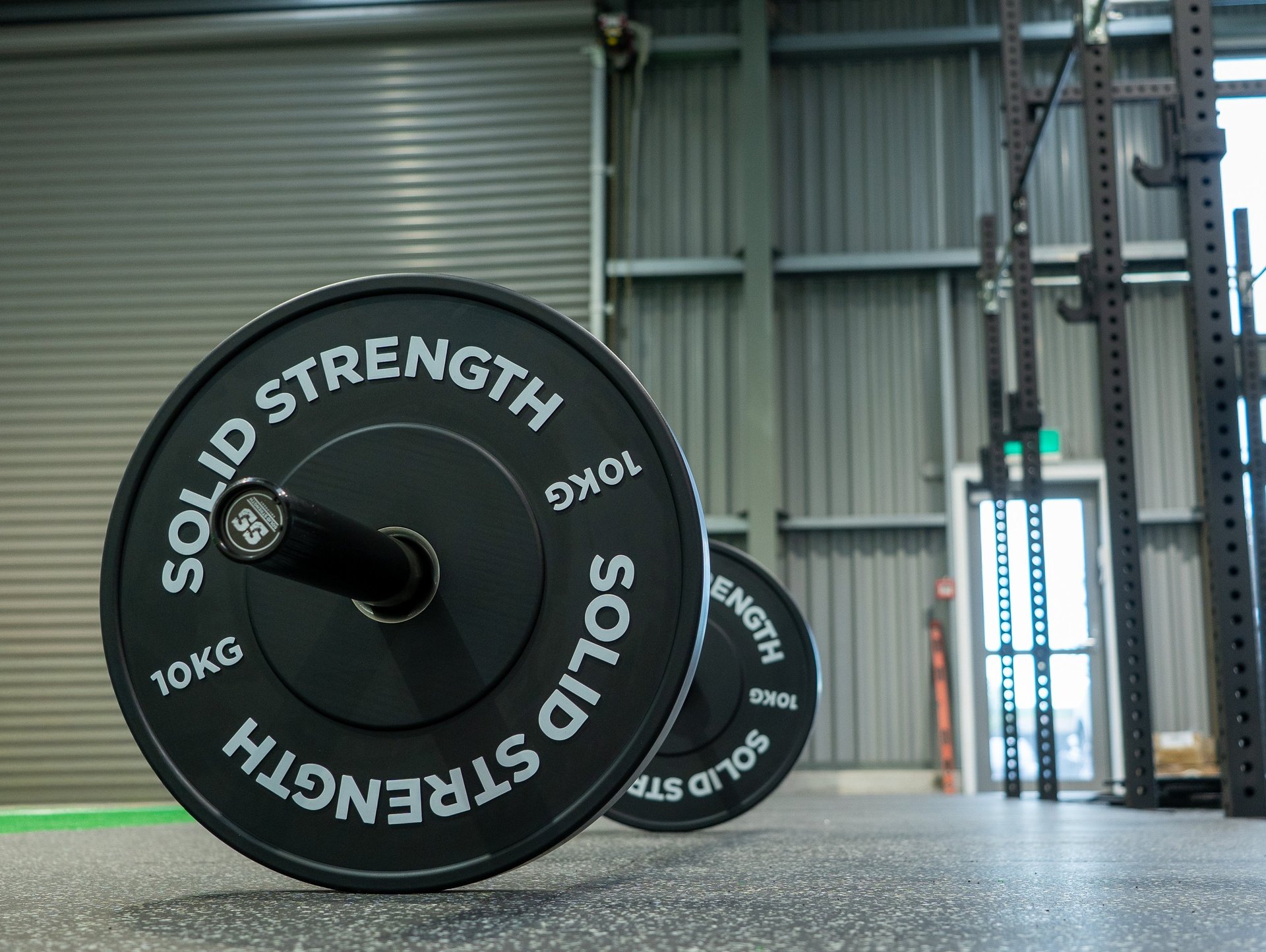 green blue and yellow kettle bell