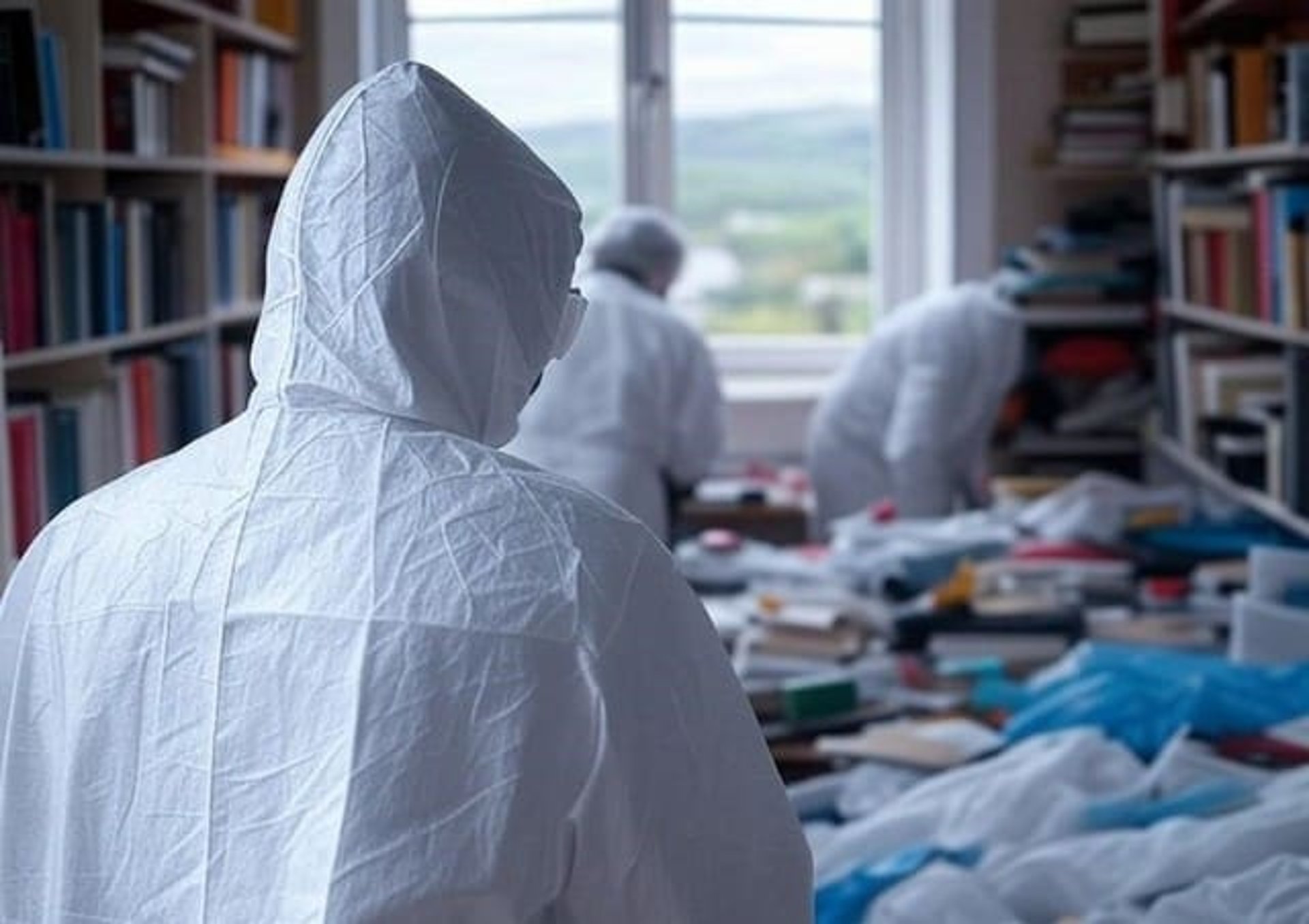 an abstract photo of a curved building with a blue sky in the background