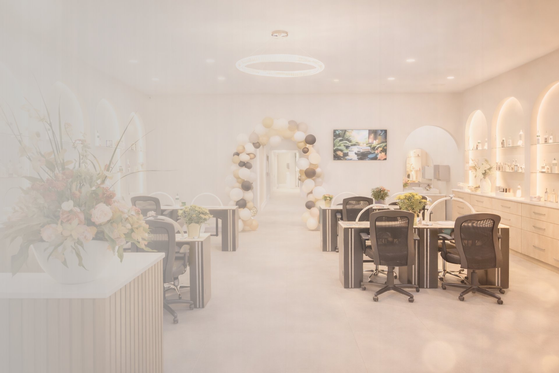 an abstract photo of a curved building with a blue sky in the background