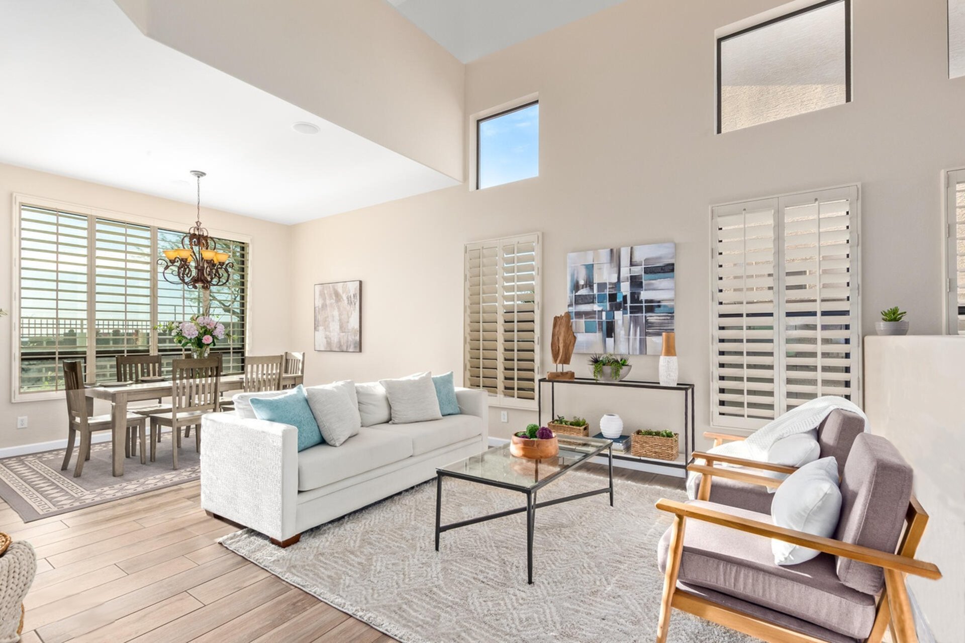 an abstract photo of a curved building with a blue sky in the background