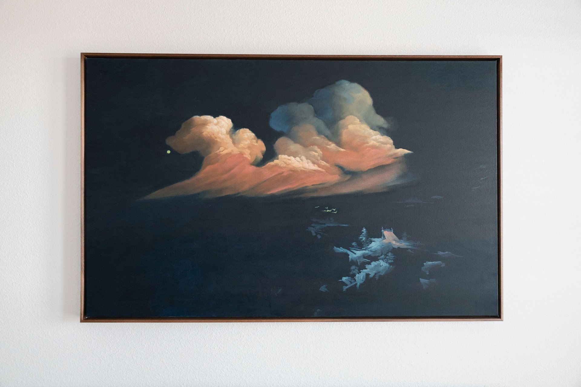 woman wearing yellow long-sleeved dress under white clouds and blue sky during daytime