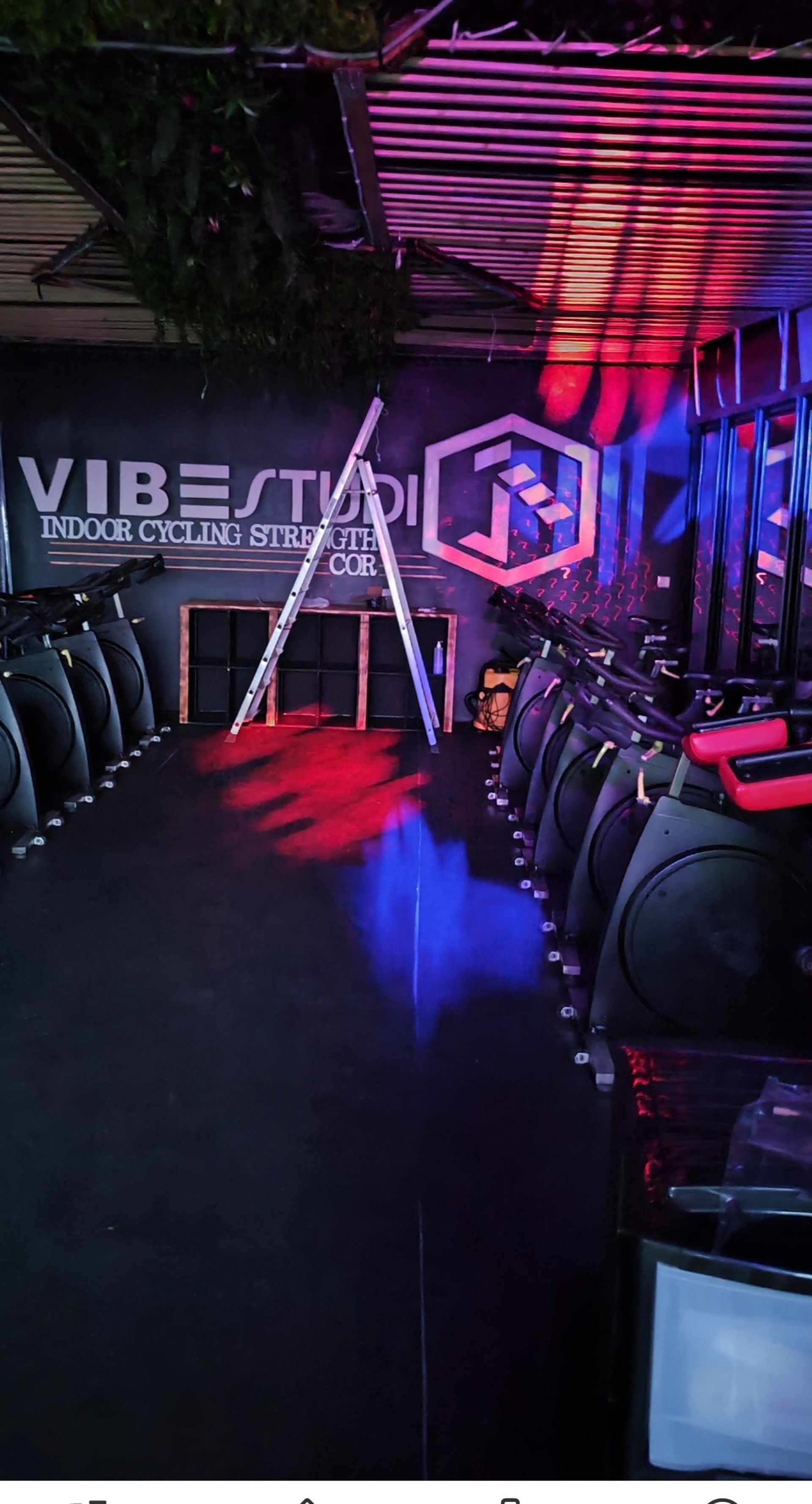 red blue and black abstract painting