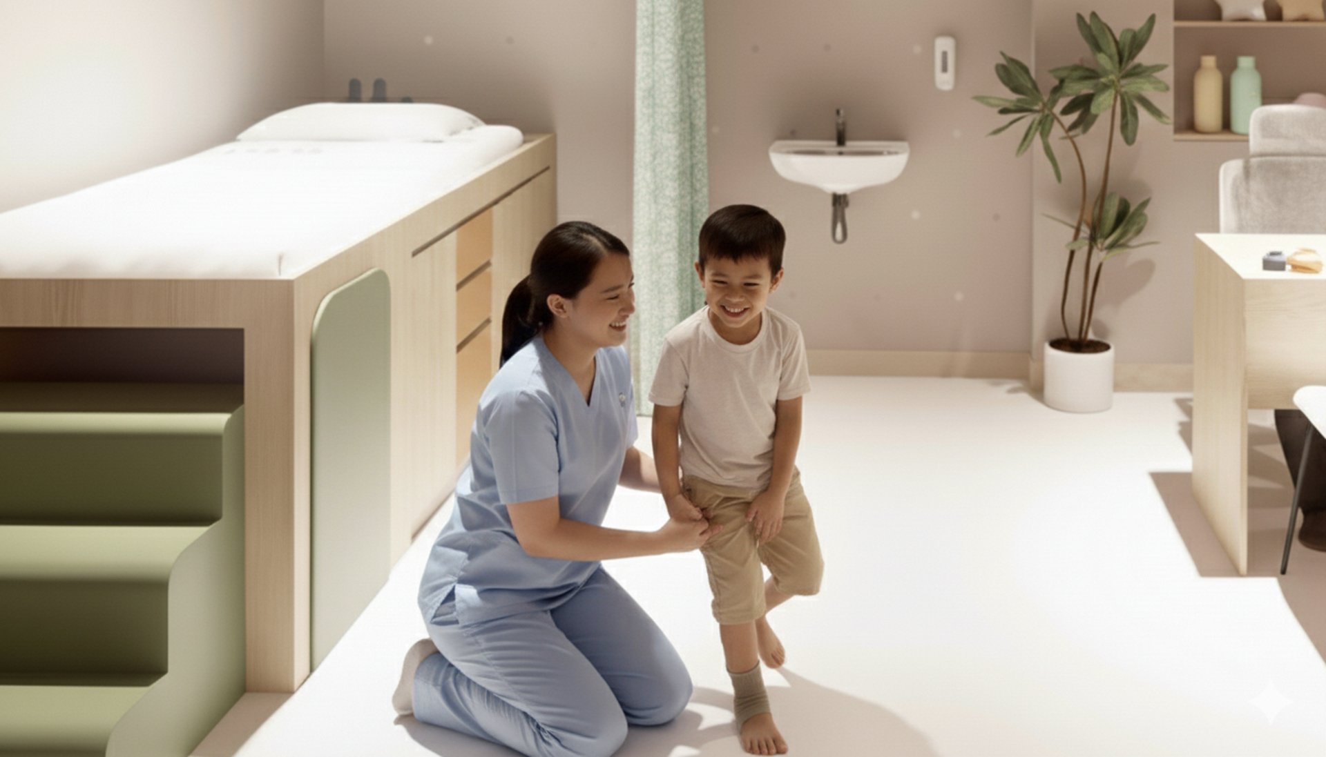 an abstract photo of a curved building with a blue sky in the background