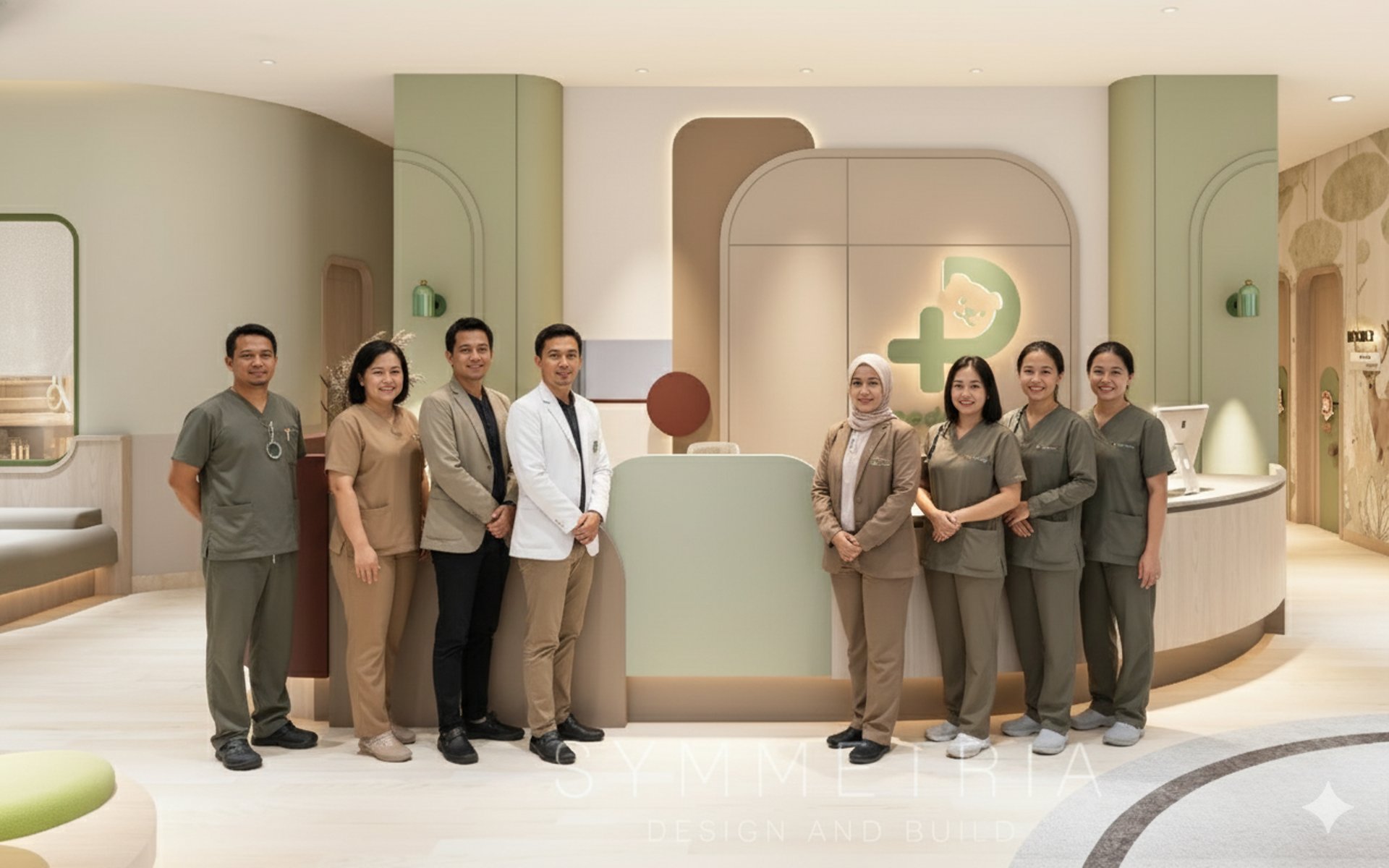 an abstract photo of a curved building with a blue sky in the background