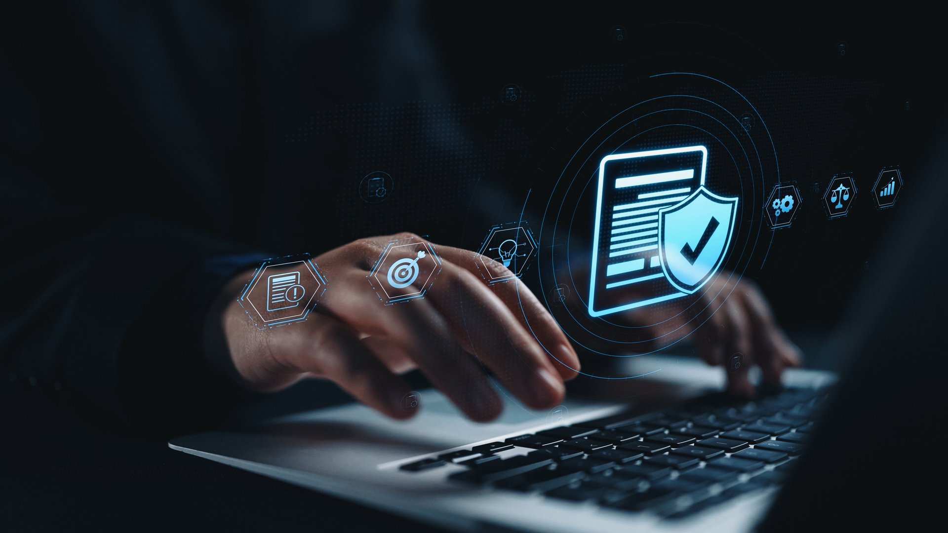an abstract photo of a curved building with a blue sky in the background