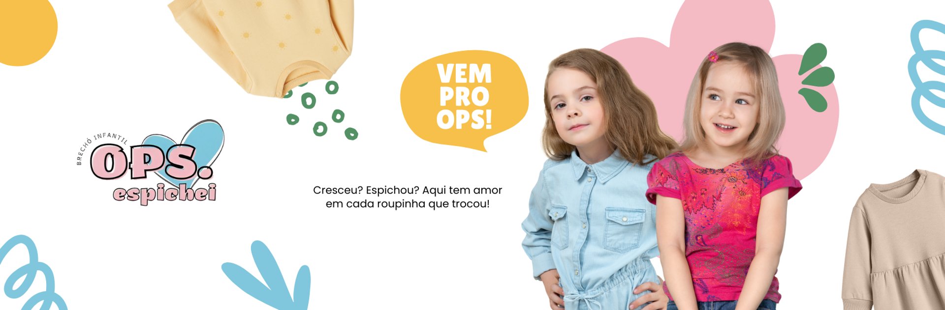 banner brecho infantil sapucaia