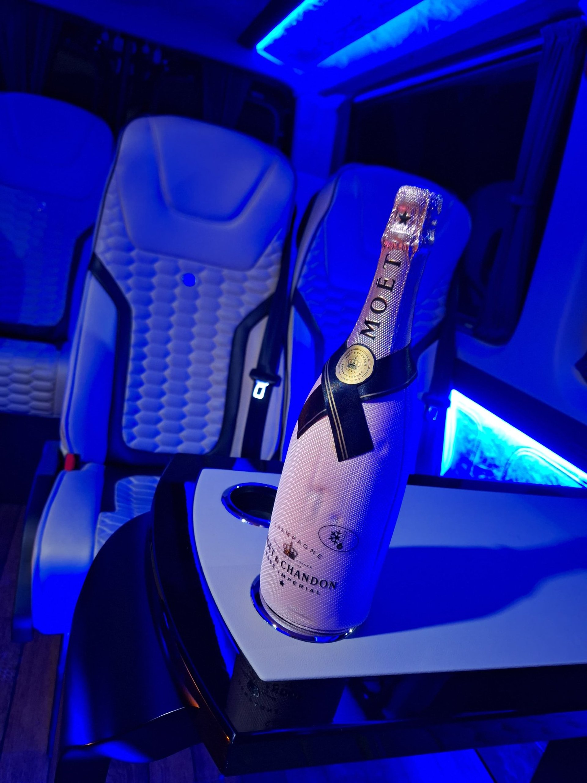 Mykonos Luxury Sprinter Chauffeur Servises MOET Champagne