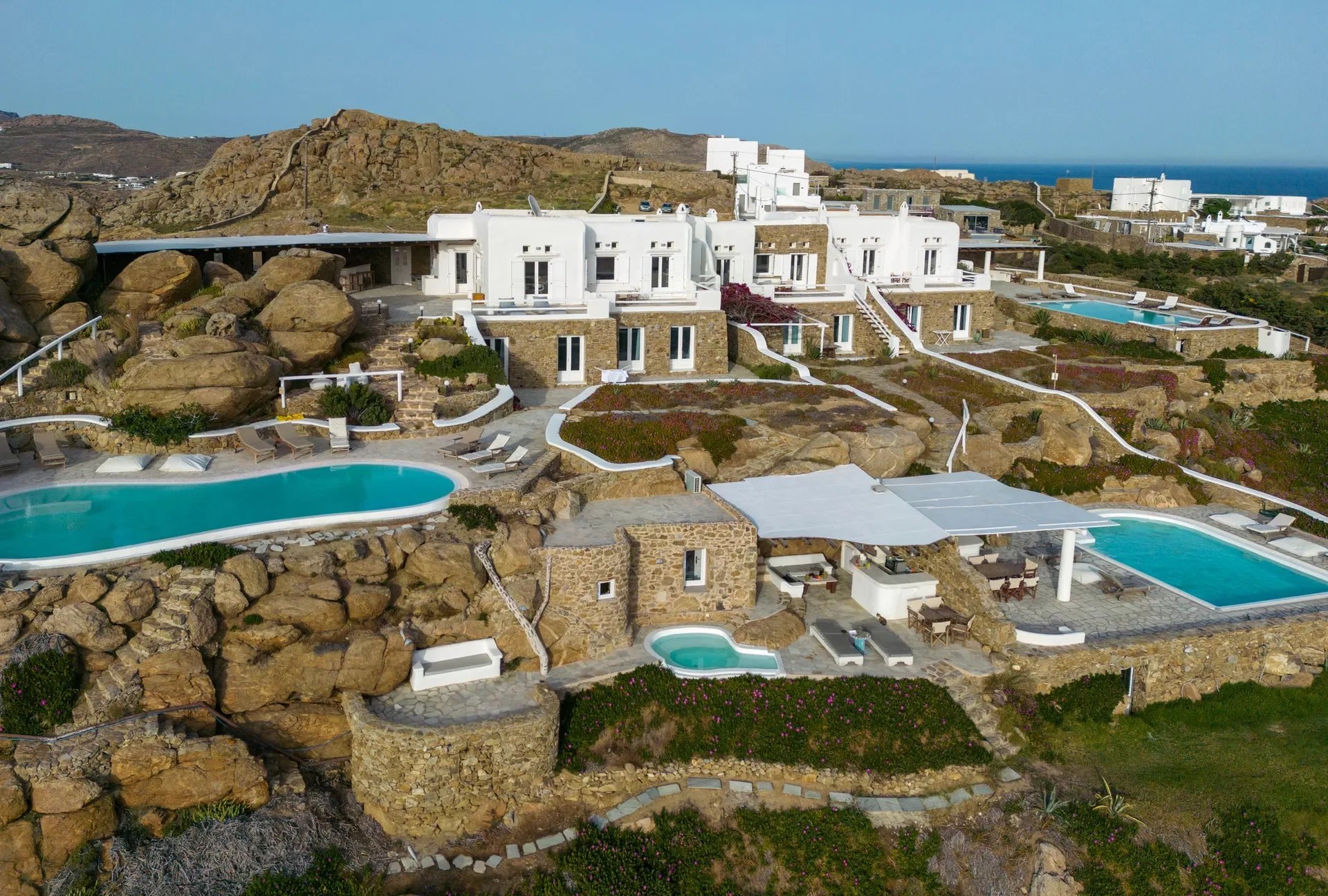 pools paradise estate mykonos villas - private drivers - sprinter - vans - transfers