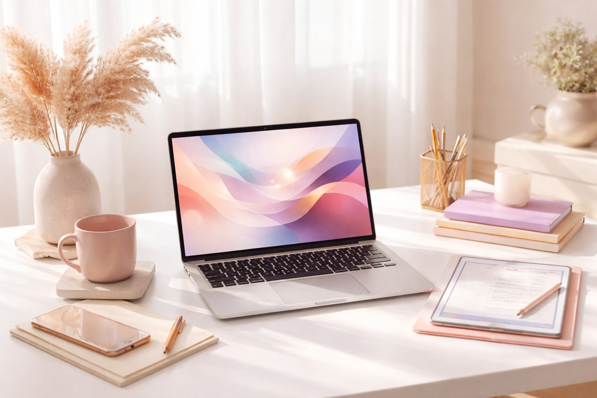 an abstract photo of a curved building with a blue sky in the background