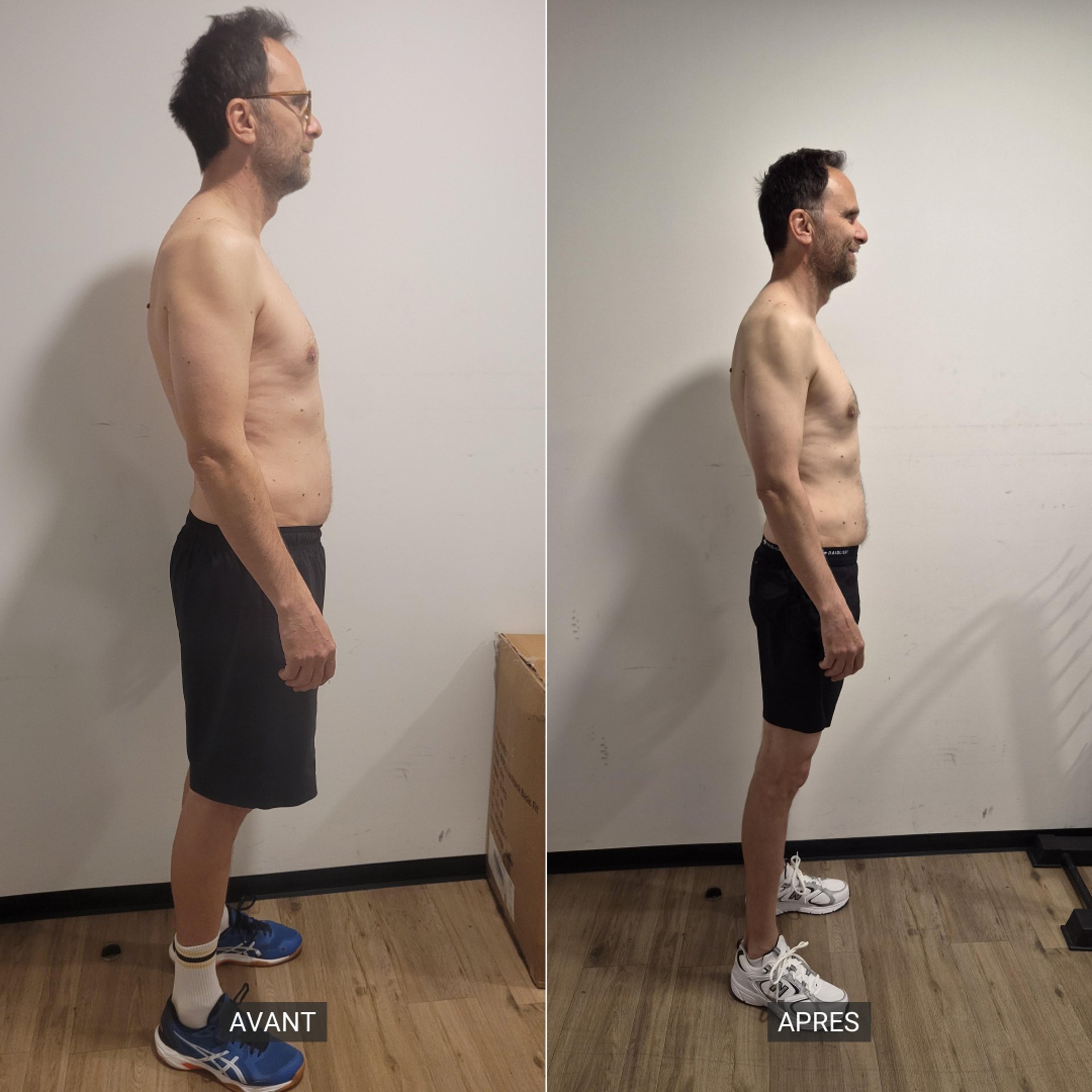 Transformation physique après  coaching sportif en ligne GRM TRAINER
