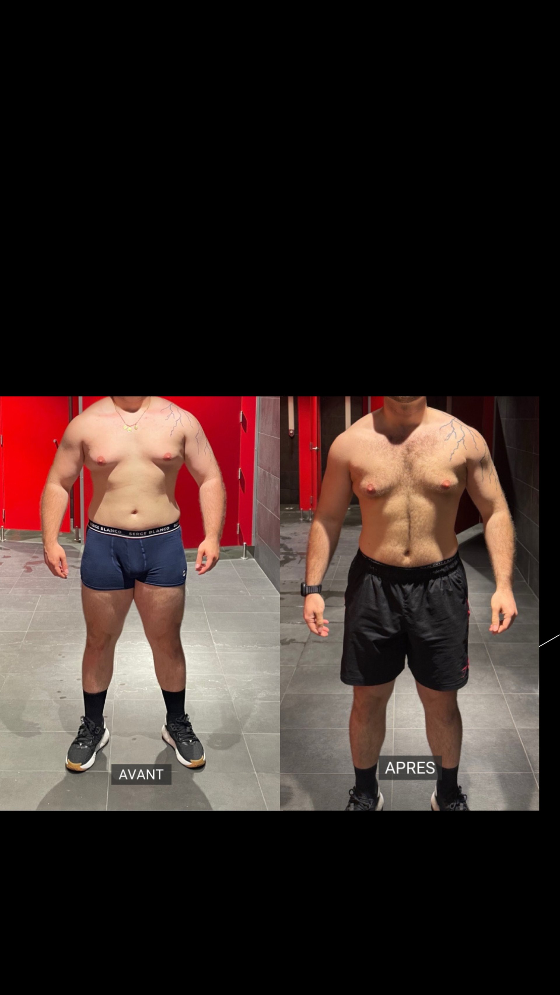 Résultat perte de poids cliente avec la méthode GRM TRAINER
