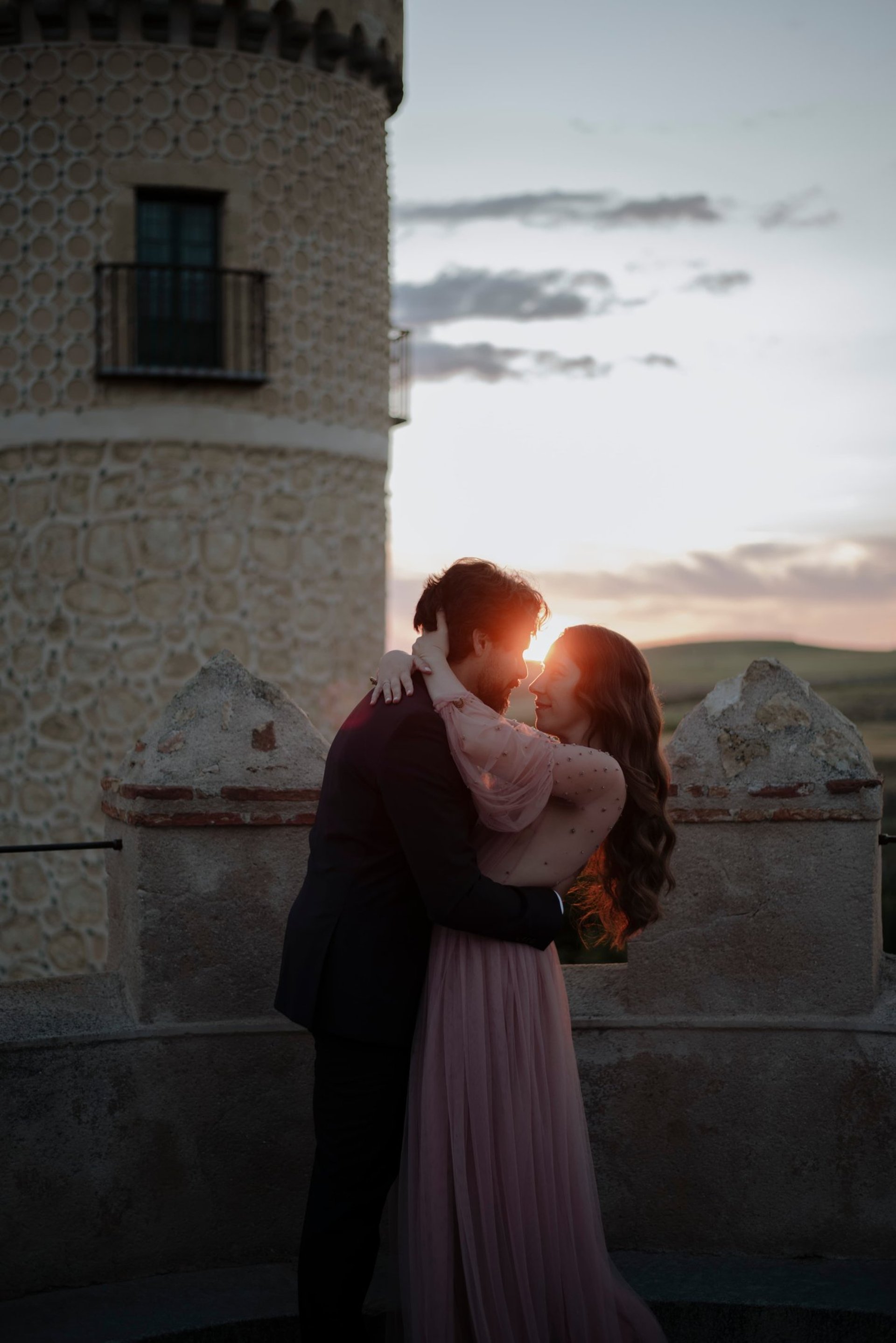 couple wearing silver-colored rings