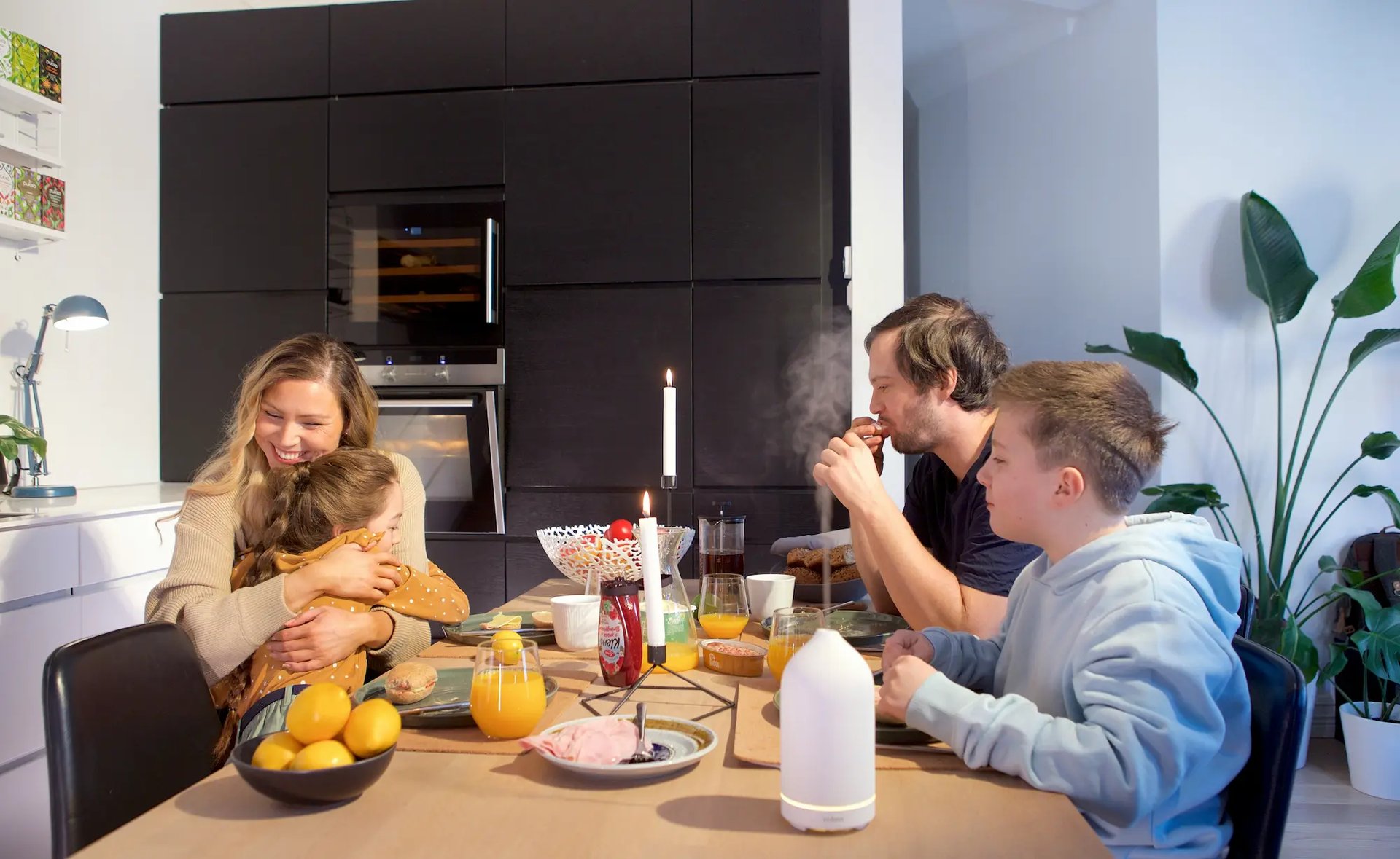 an abstract photo of a curved building with a blue sky in the background