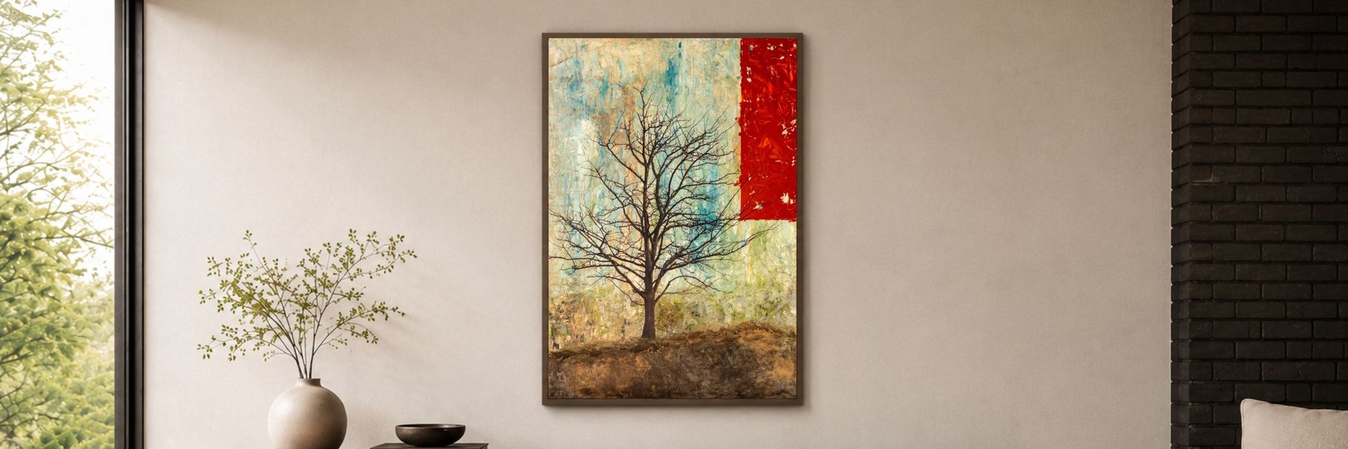 'Rooted in Silence' by Martin Osner in an interior