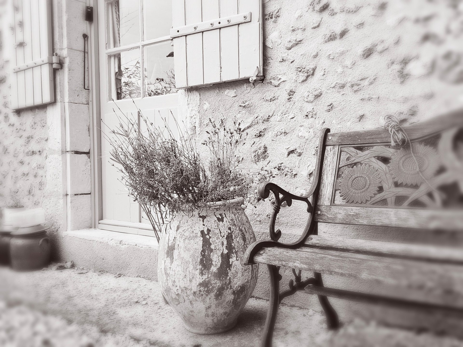 an abstract photo of a curved building with a blue sky in the background