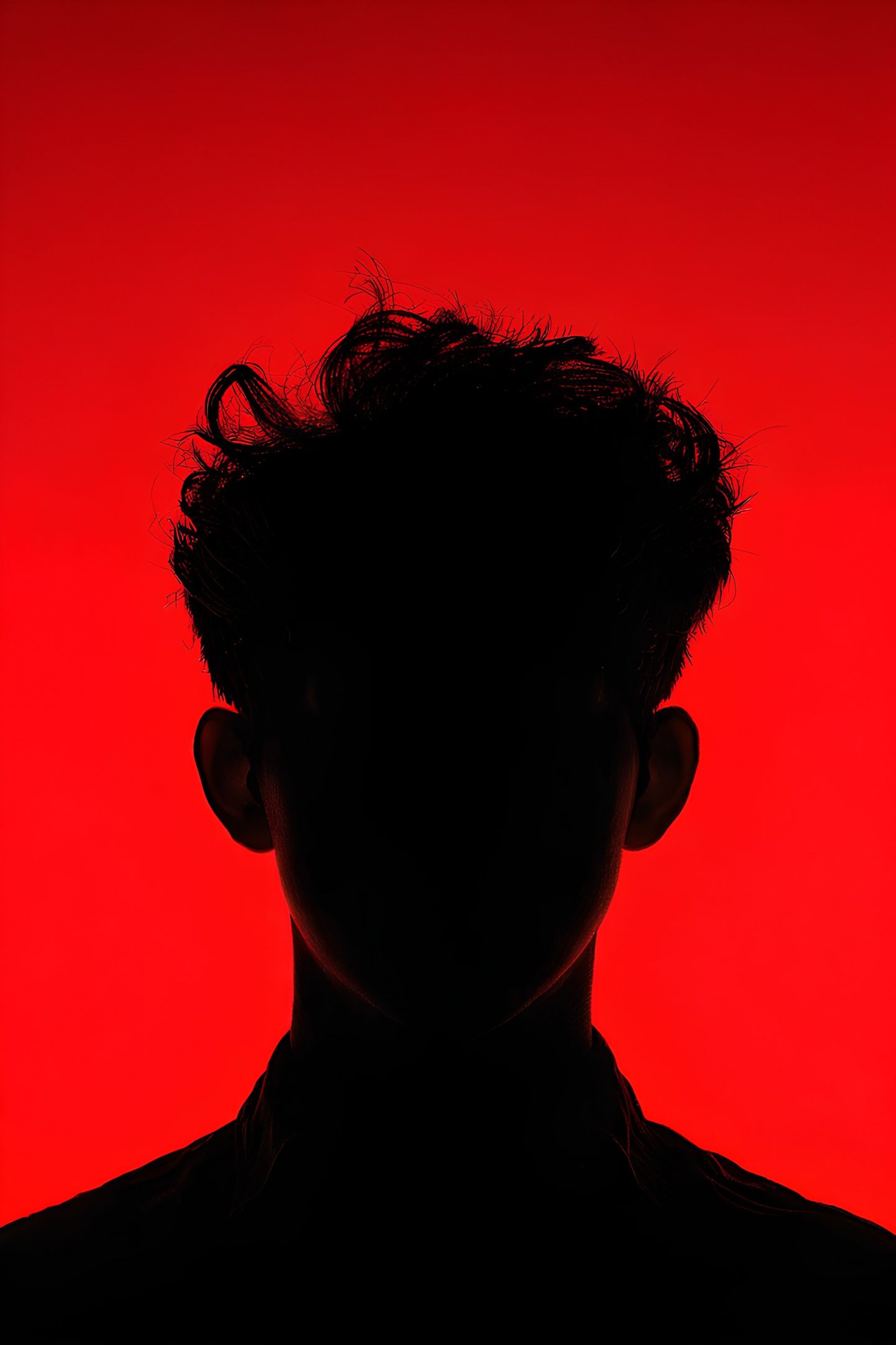 A woman sitting on the ground in front of a neon sign