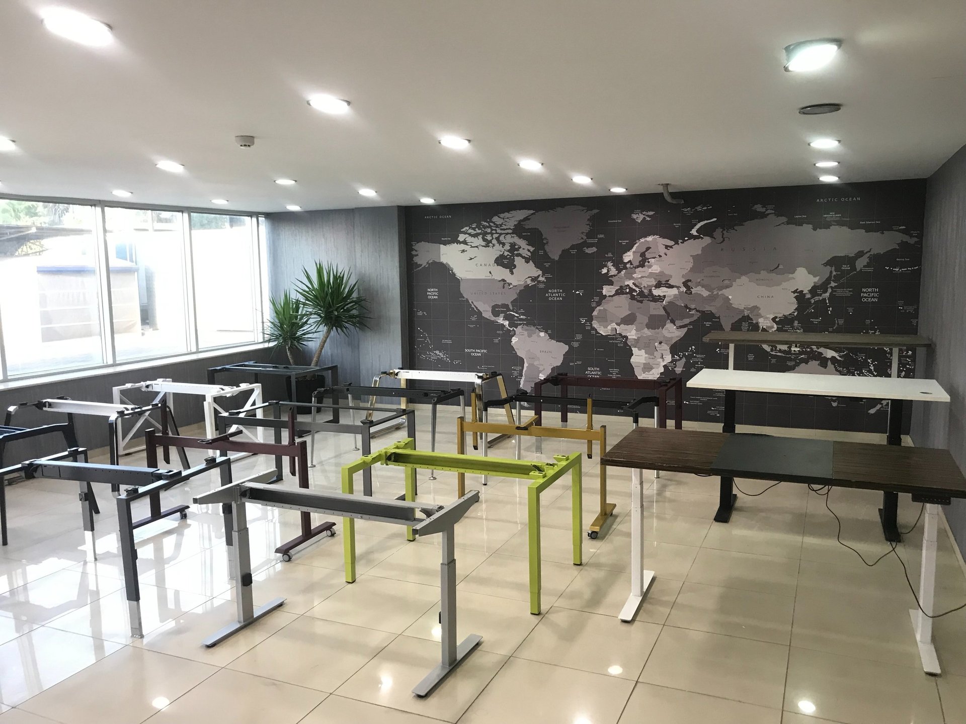 black and brown leather padded tub sofa