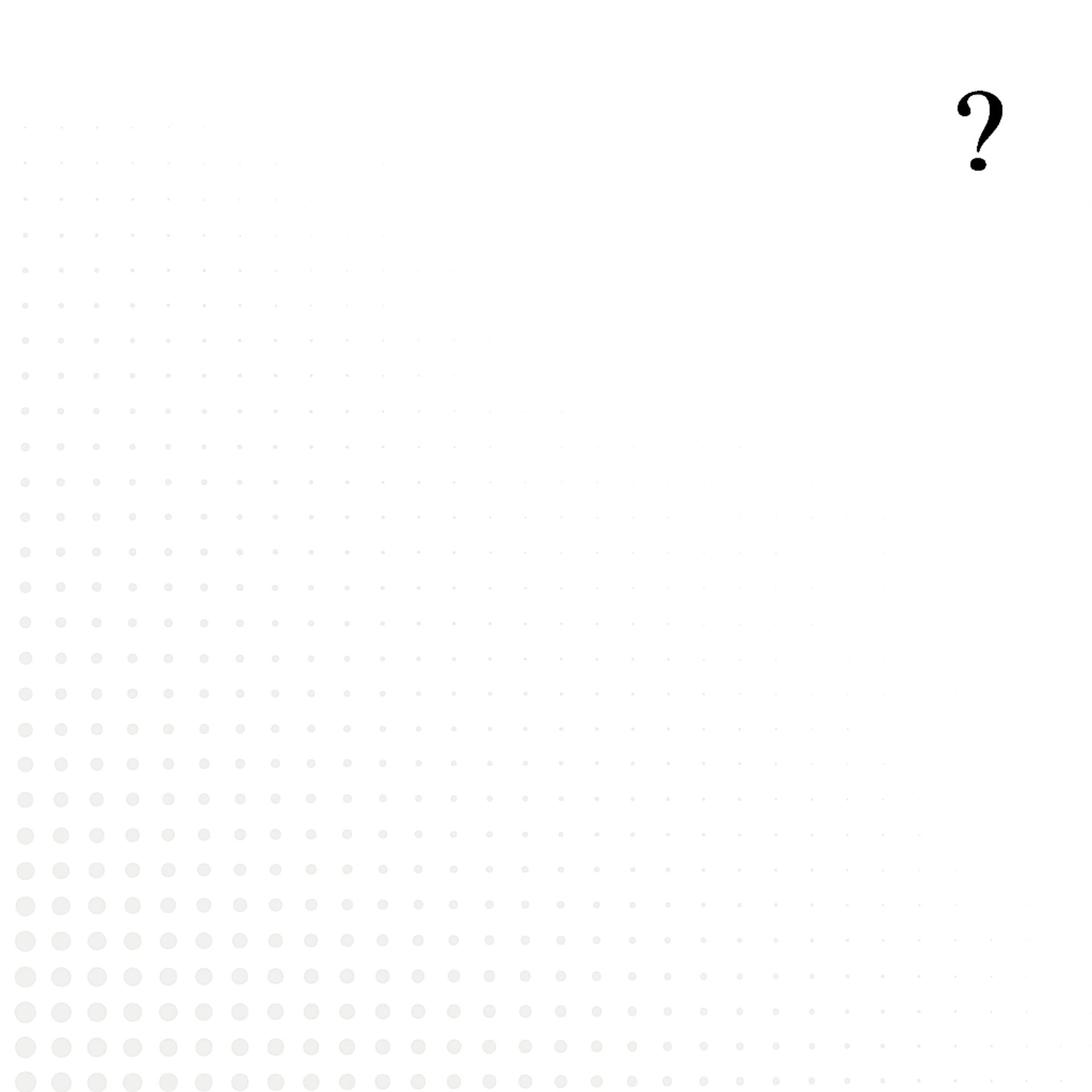 a blue question mark on a pink background