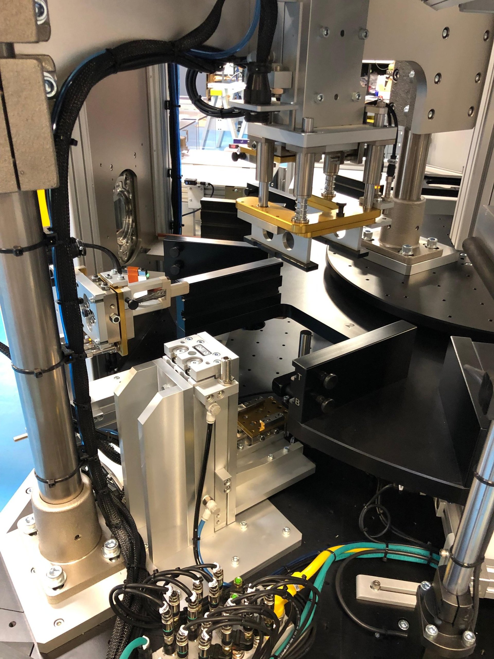 a factory with a lot of machines in it